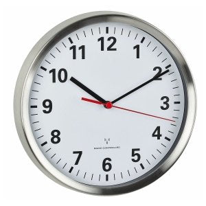 Tfa 60.3529.02 Radio Reloj De Pared 22 Cm X 4.5 Aluminio Schleichendes Uhrwerk
