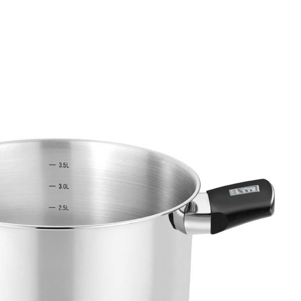 Olla Elite Inox M240218 18cm 3l Acero Inoxidable Apta Para Inducción