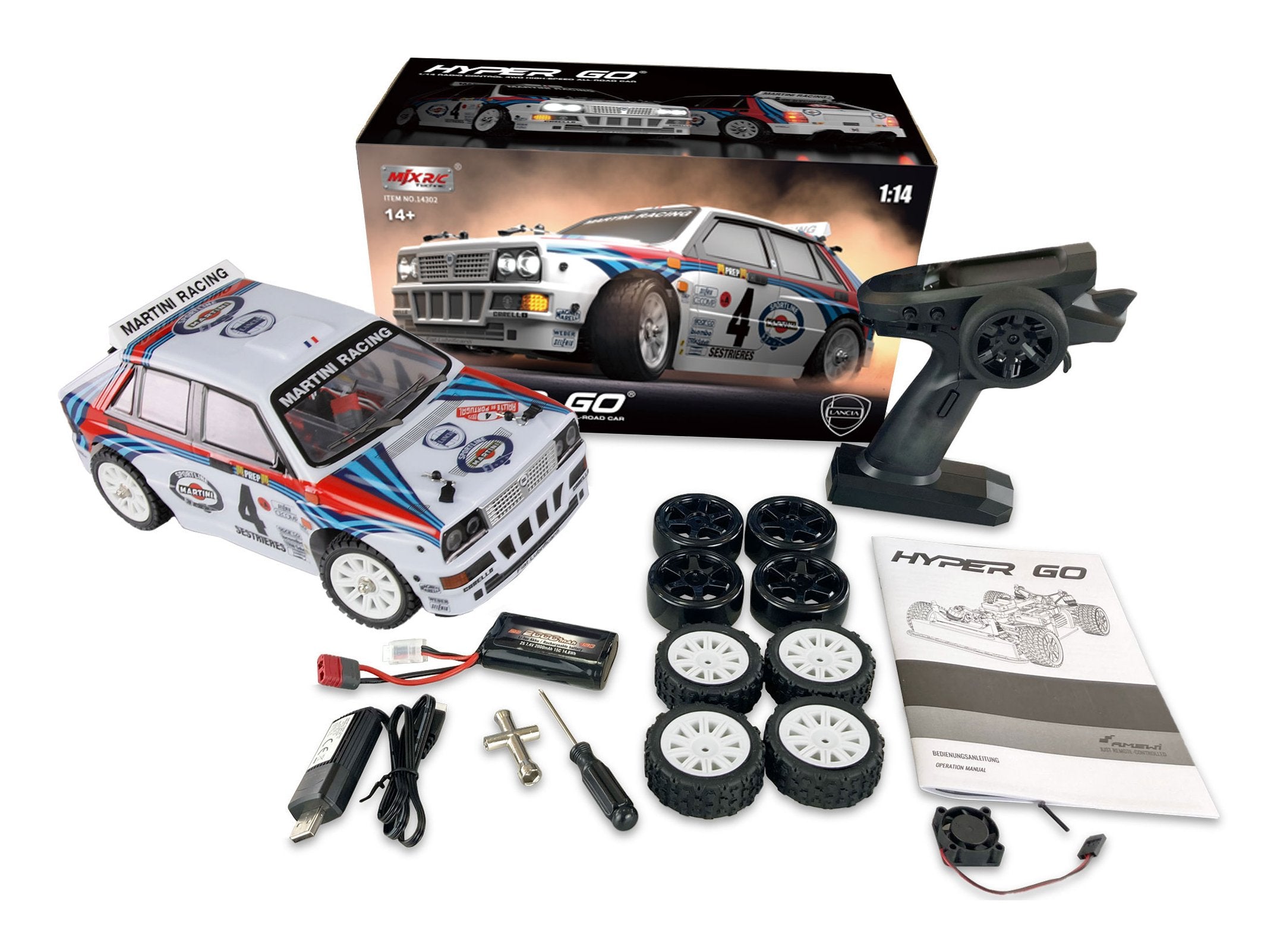 EAN 4262408976509 - Amewi Lancia Delta HF modelo controlado por radio Coche de rally Motor eléctrico 1:14 imagen 2
