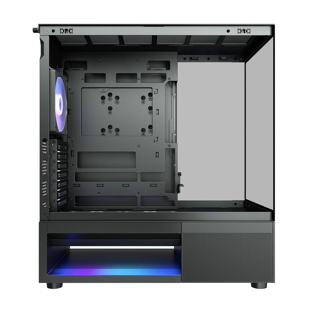 Caja Pc Cougar Midi-Tower Cfv220, Argb, Cristal, Negro