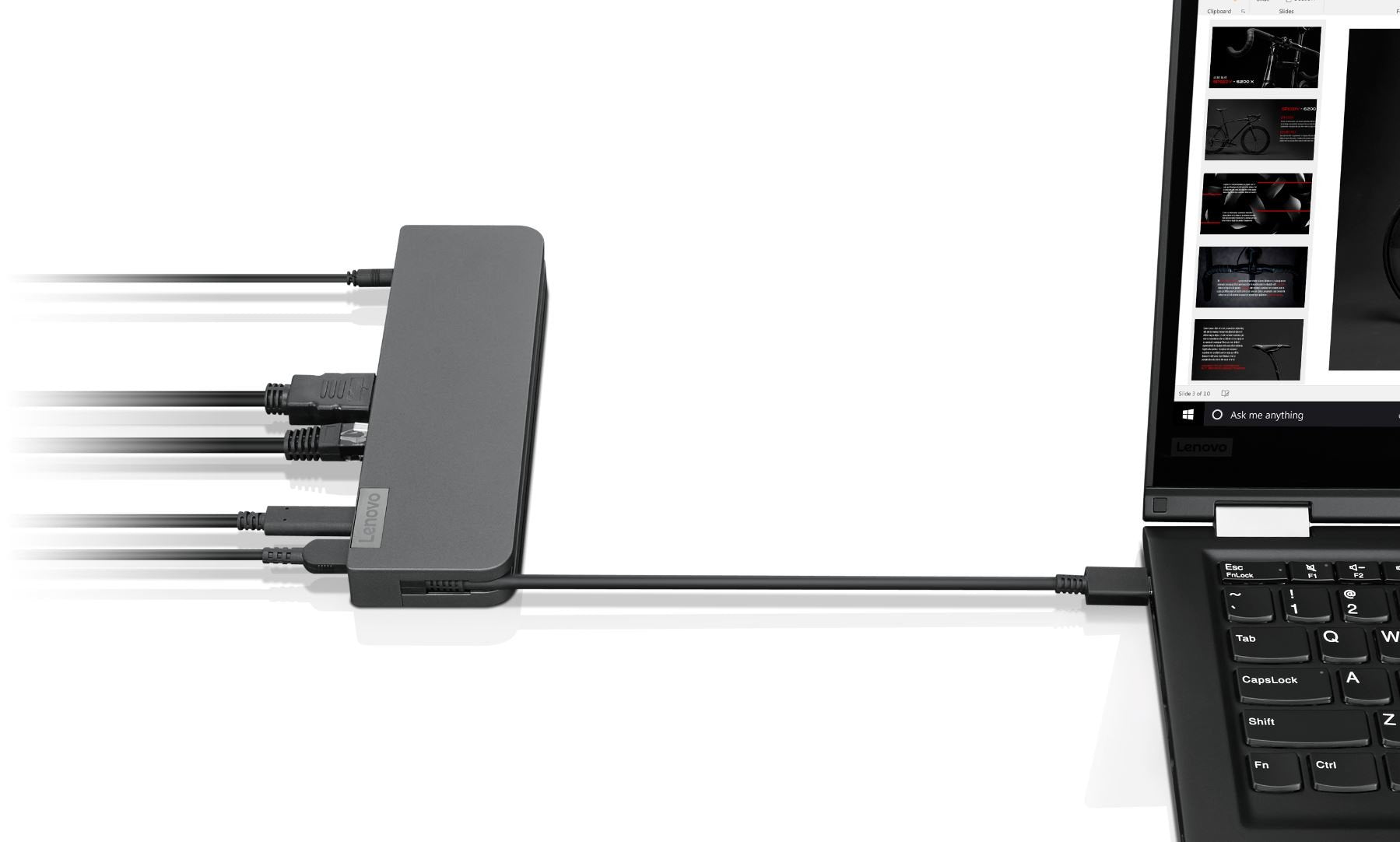 EAN 0193386926023 - Lenovo 40AU0065UK base para portátil y replicador de puertos Alámbrico USB 3.2 Gen 1 (3.1 Gen 1) Type-C N imagen 3
