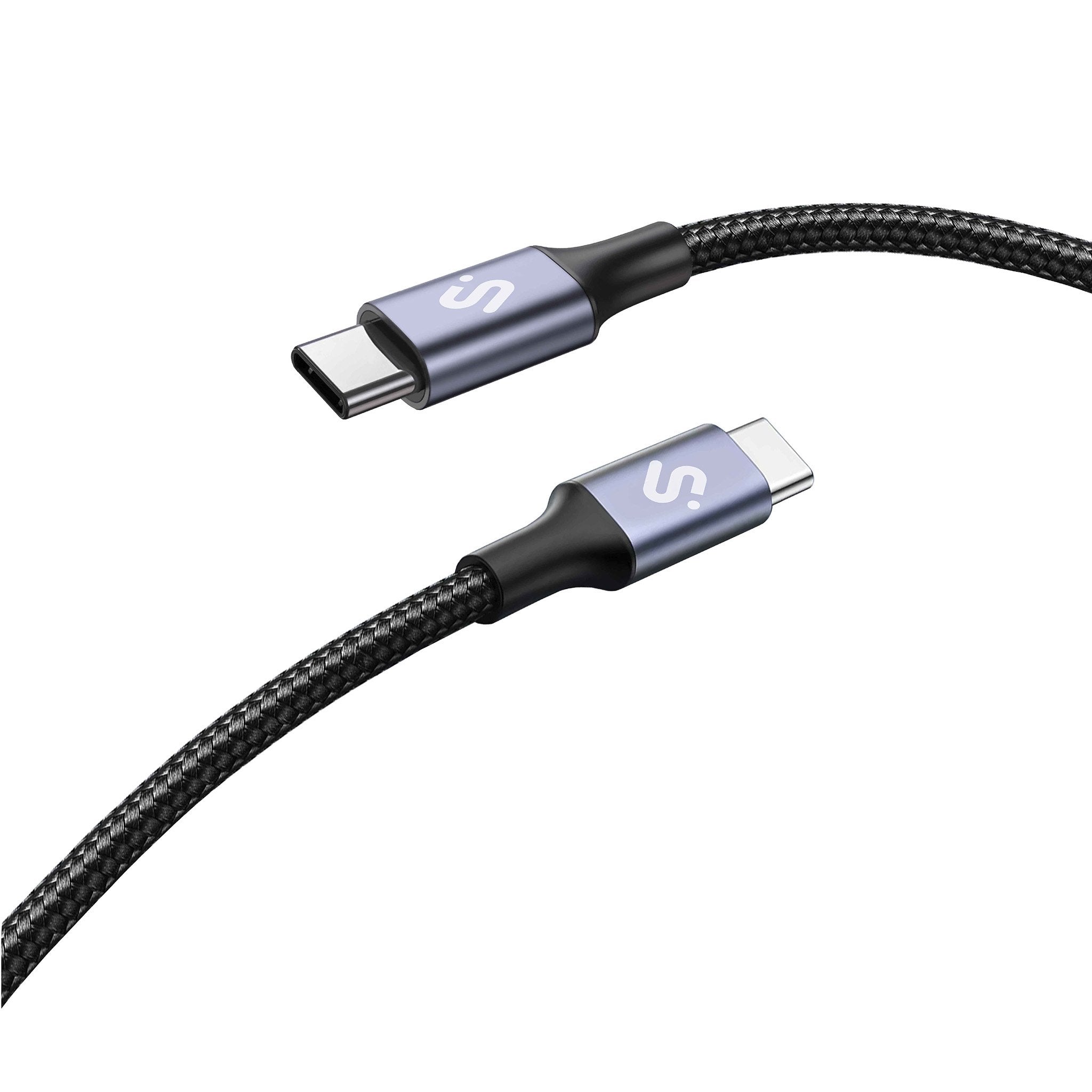 Cable Plus 100w Usb-C/Usb-C 1 M Negro Subblim 100w/ Longitud: 1m/ Usb-C &Harr; Usb-C/ Pd 3.0 Y Qc 3.0,
