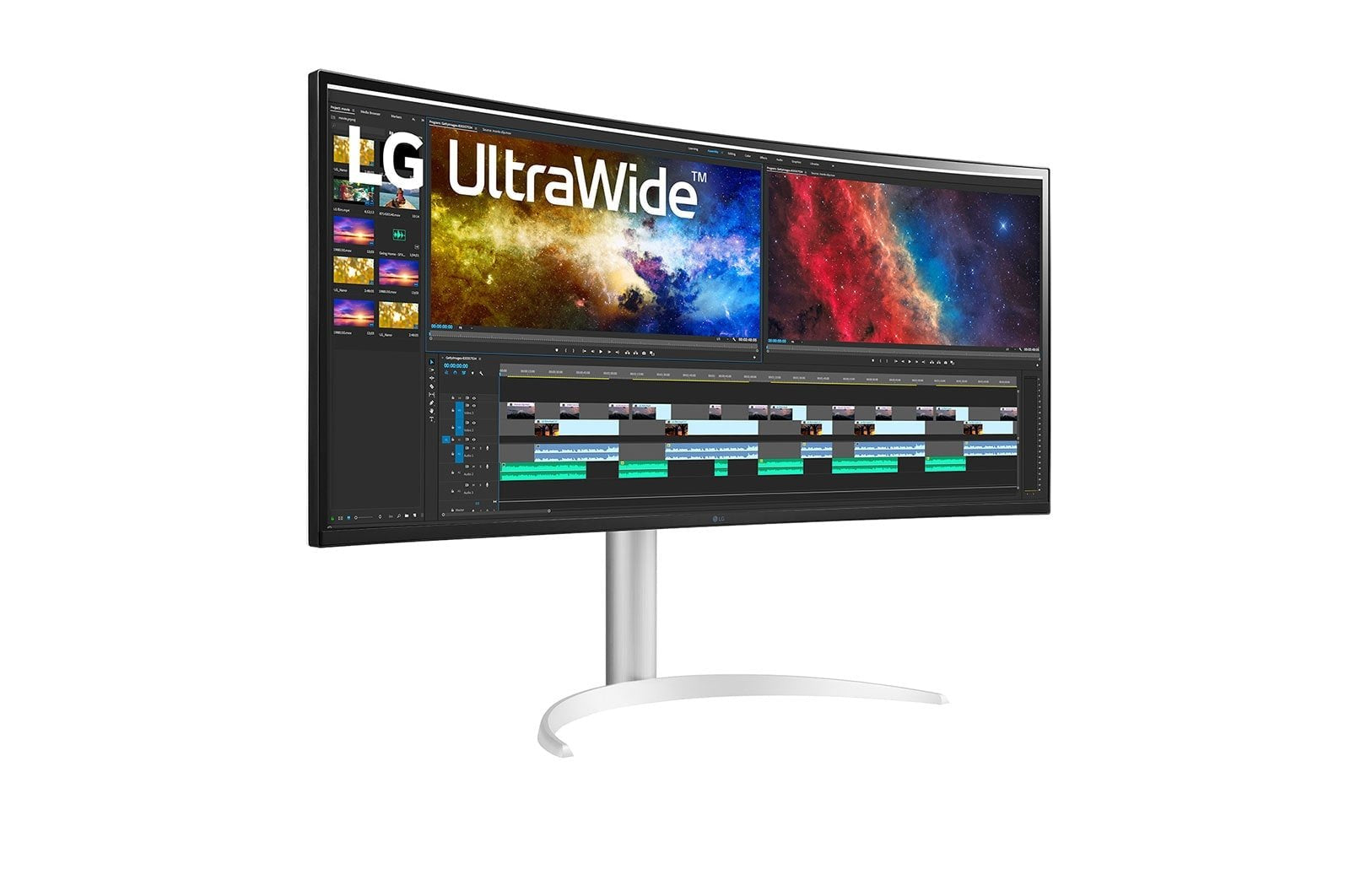 Lg 38" 38bq85c-W Ultrawide Curved Qhd Ips 21:9 Hdmi Dp Usb-C