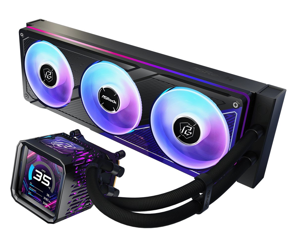 Refrigerador Liquido Cpu Asrock Phantom Gaming 360 Lcd Black
