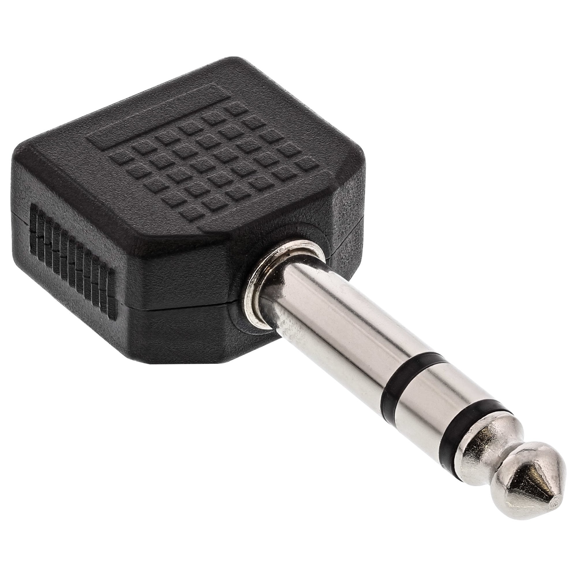 Adaptador De Audio Inline Conector De Audio Estéreo De 6,3 Mm Macho A 2x Hembra Estéreo De 3,5 Mm