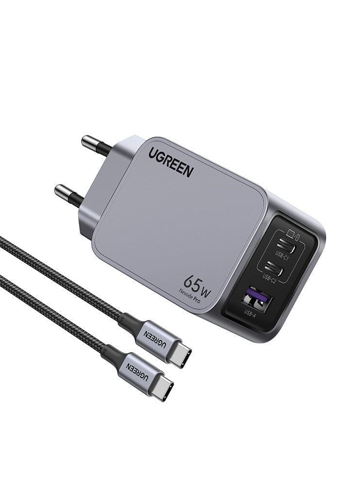 EAN 6941876228713 - Ugreen 25871 cargador de dispositivo móvil Universal Gris Corriente alterna Carga rápida Interior imagen 1