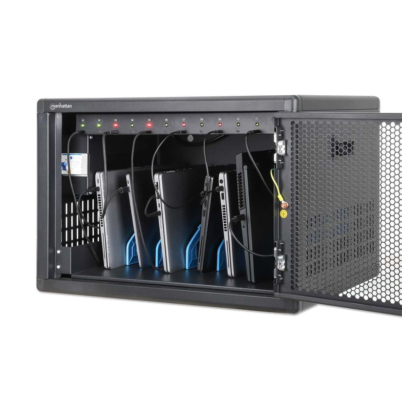 Manhattan 12-Port Usb-C Desktop Ladeschrank 65w Pro Port