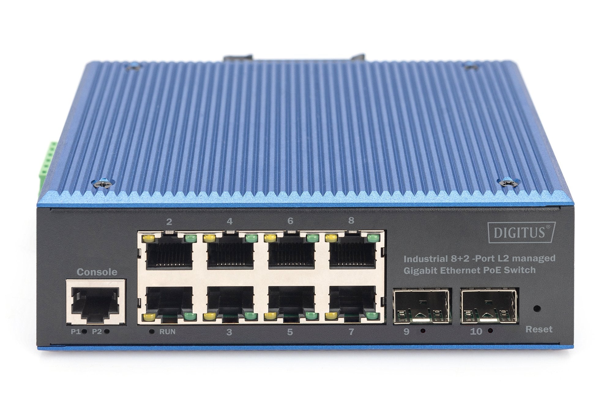 Digitus Switch Gigabit Ethernet Poe Industrial L2 De 8+2 Puertos, Managed