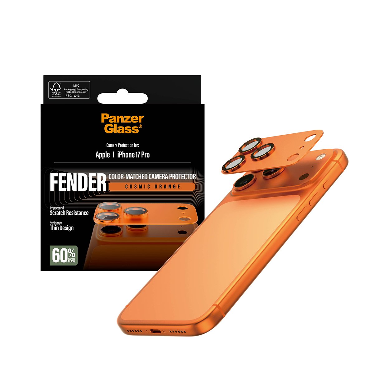 Panzerglass Fender Camaraschutz Iphone 17 Pro Cosmic Naranja