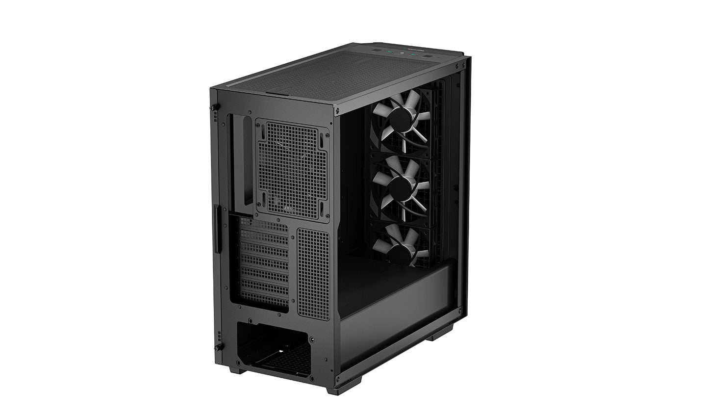 Caja Pc Deepcool E-Atx Cg540 Rgb 4f Black Tempered Glass Bahias 2x3.5, 2x2.5/Audio In/Out/2xusb3.0