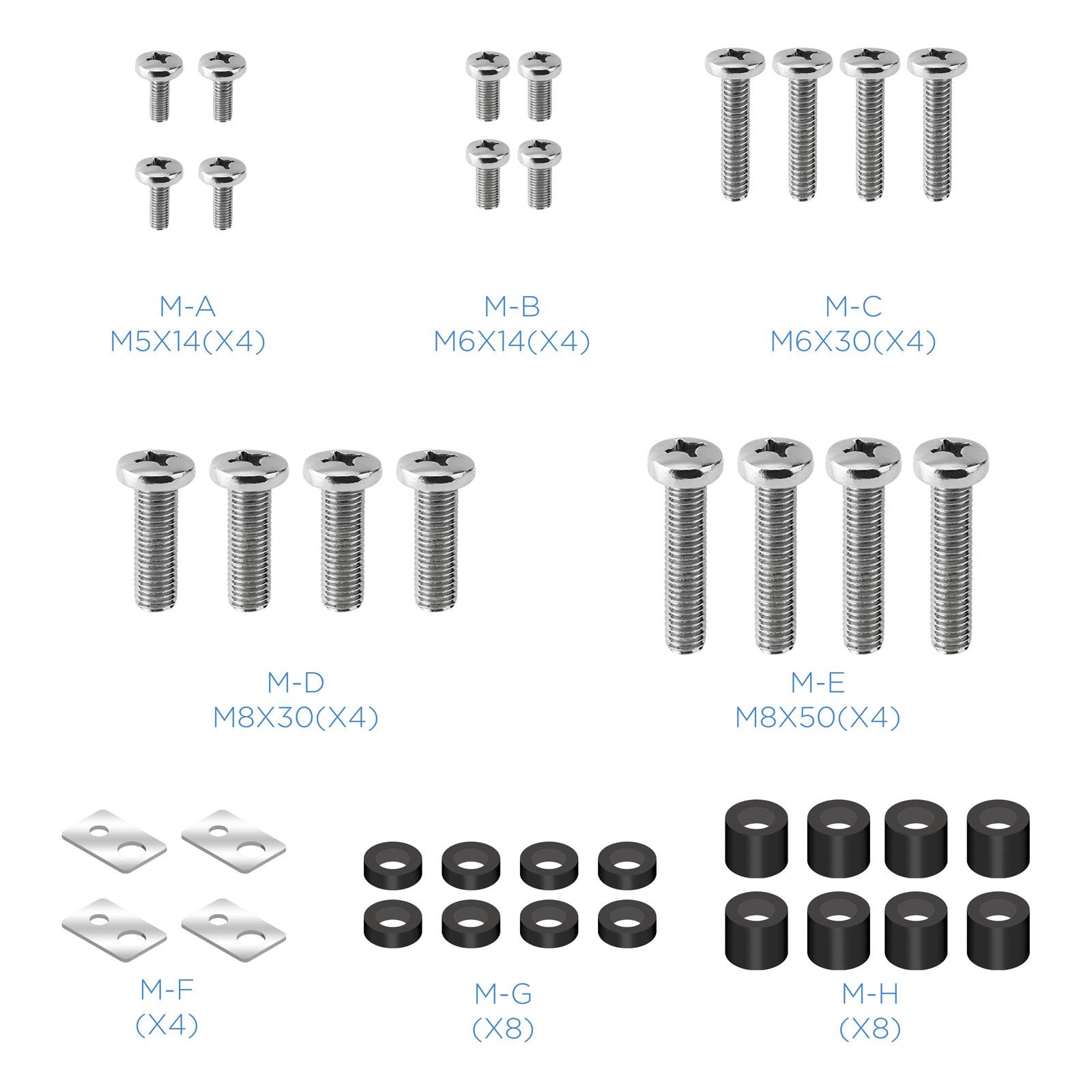 Tooq Soporte Fijo De Pared Para Tv De 60"-100" - Peso Max 75kg - Vesa 900x600mm - Negro