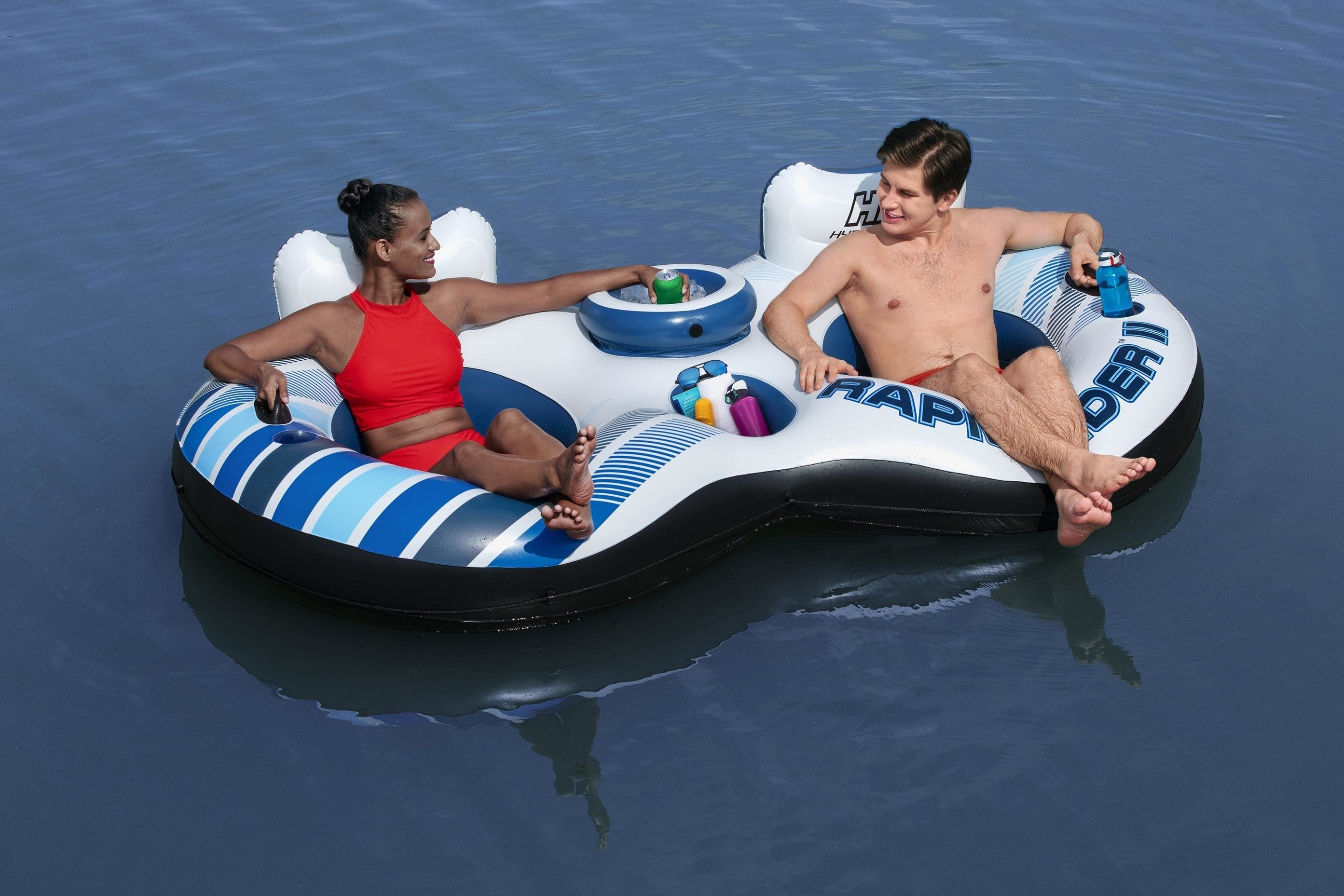 EAN 6941607305317 - Bestway 43113 flotador para piscina y playa Negro, Amarillo Vinilo Flotador con asiento imagen 20