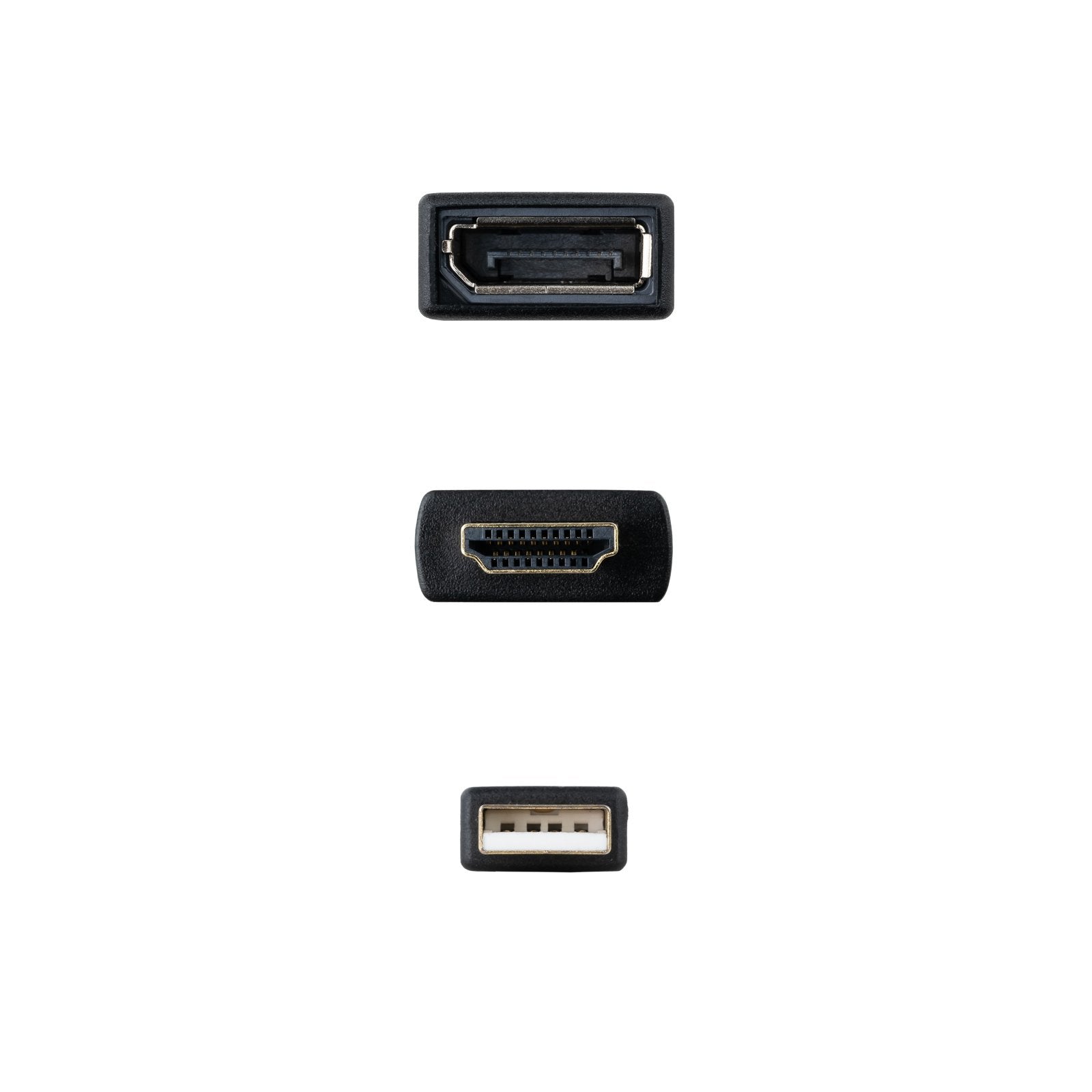 EAN 8433281012844 - Nanocable 10.16.0205 adaptador de cable de vídeo 0,2 m HDMI + USB Type-A imagen 3