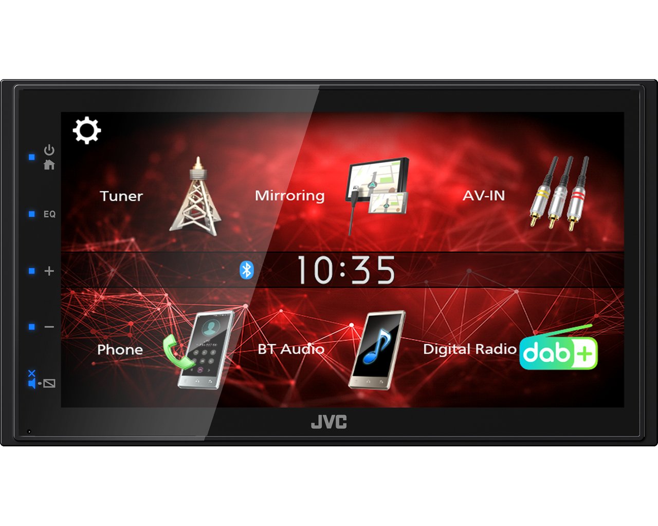 Jvc Kw-M27dbt Receptor Multimedia Para Coche Negro 180 W Bluetooth
