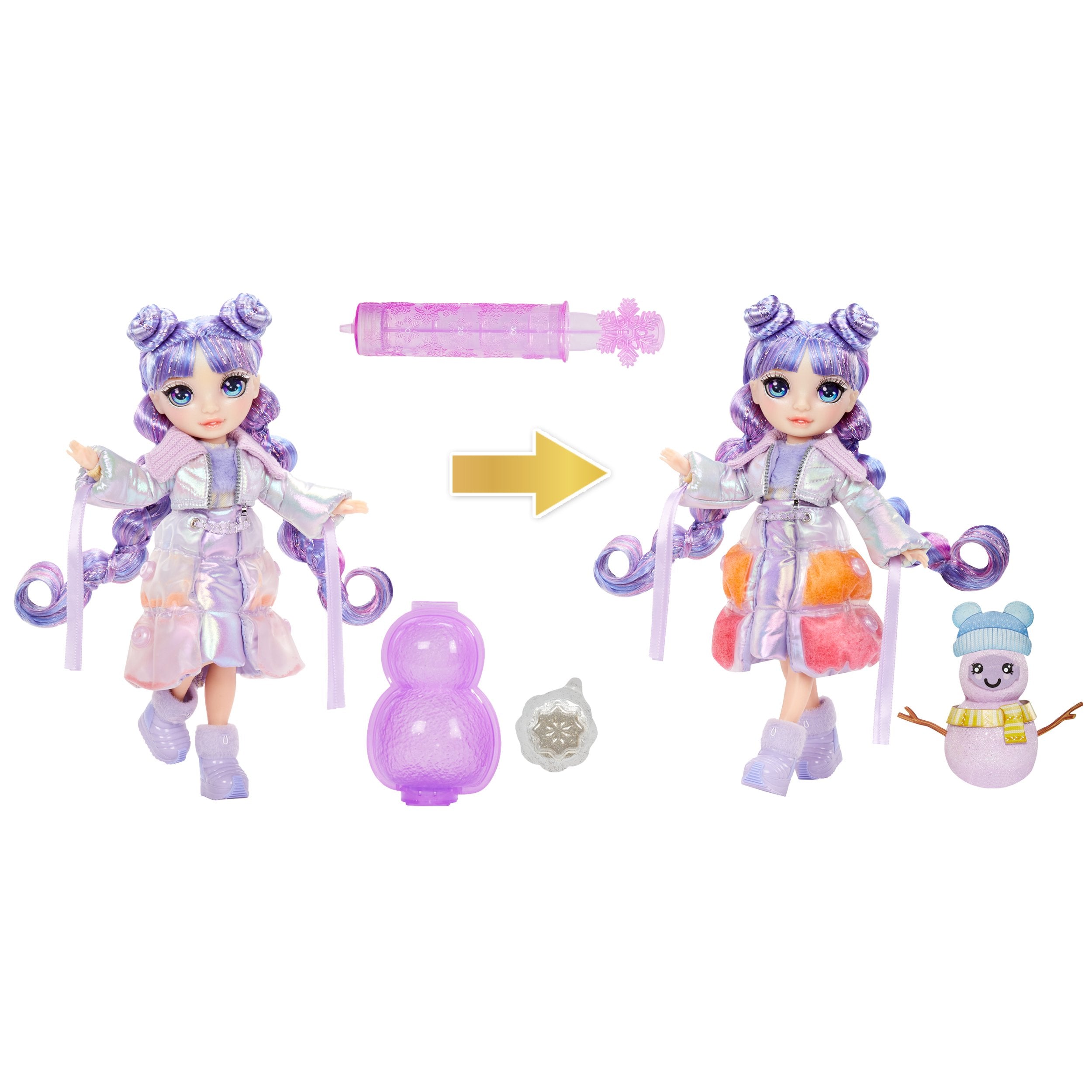 Muñeca Mga Entertainment Rainbow High Winter Wonderland Doll - Violeta (Purple) 120865-Euc