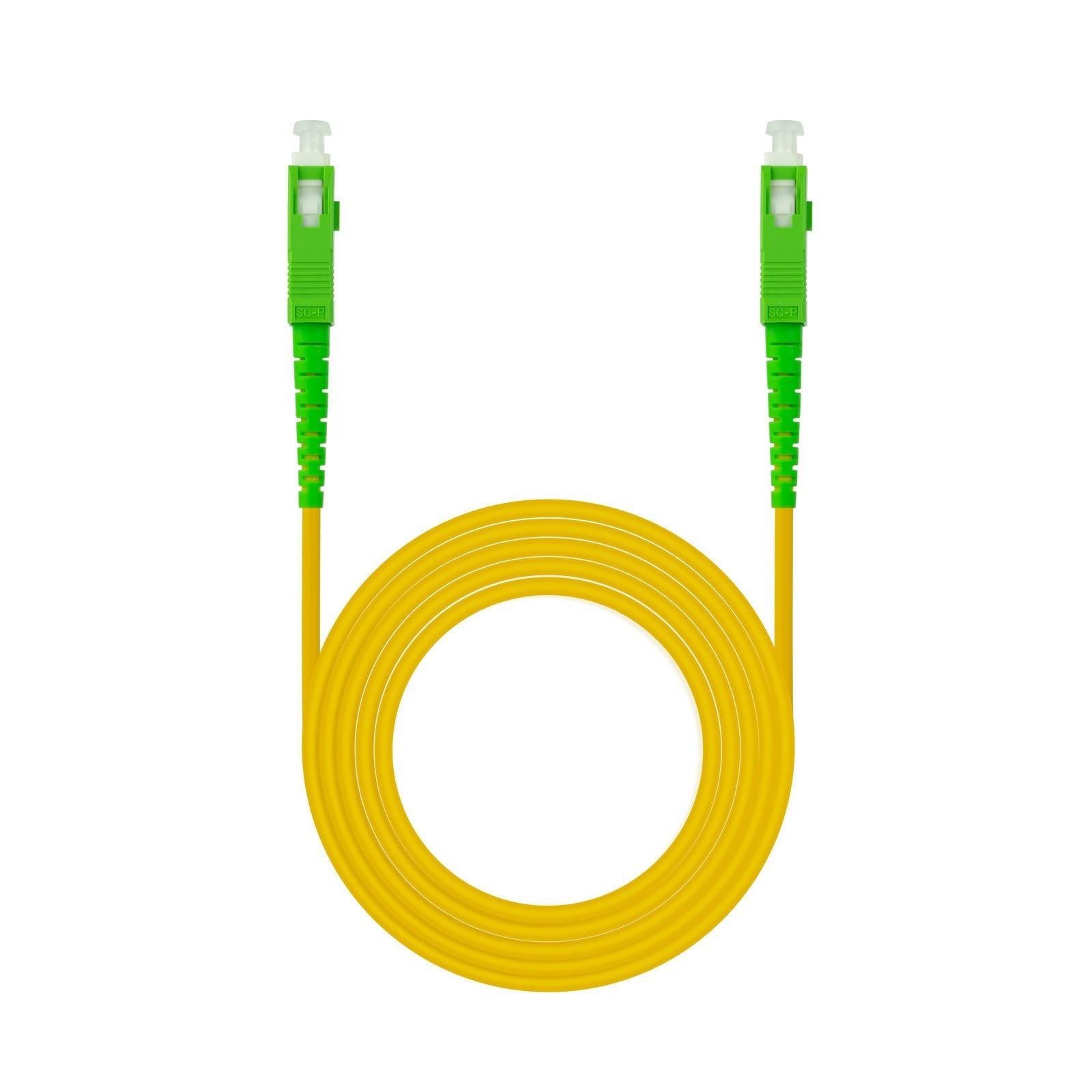 Nanocable Cable Fibra Sc/Apc-Sc/Apc Monomodo Lszh 10m - Amarillo