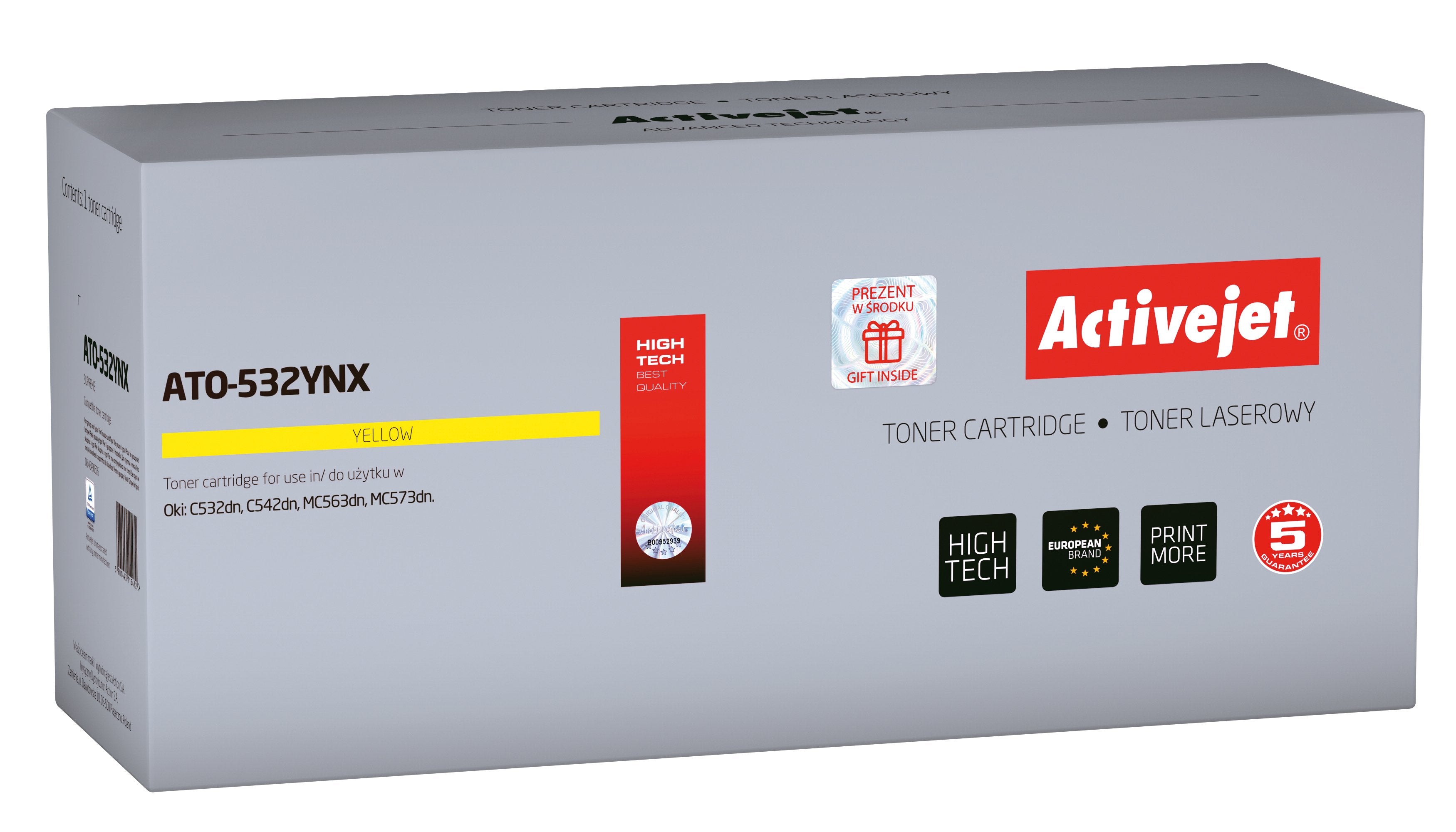 EAN 5901443115472 - Activejet ATO-532YNX cartucho de tóner 1 pieza(s) Compatible imagen 1