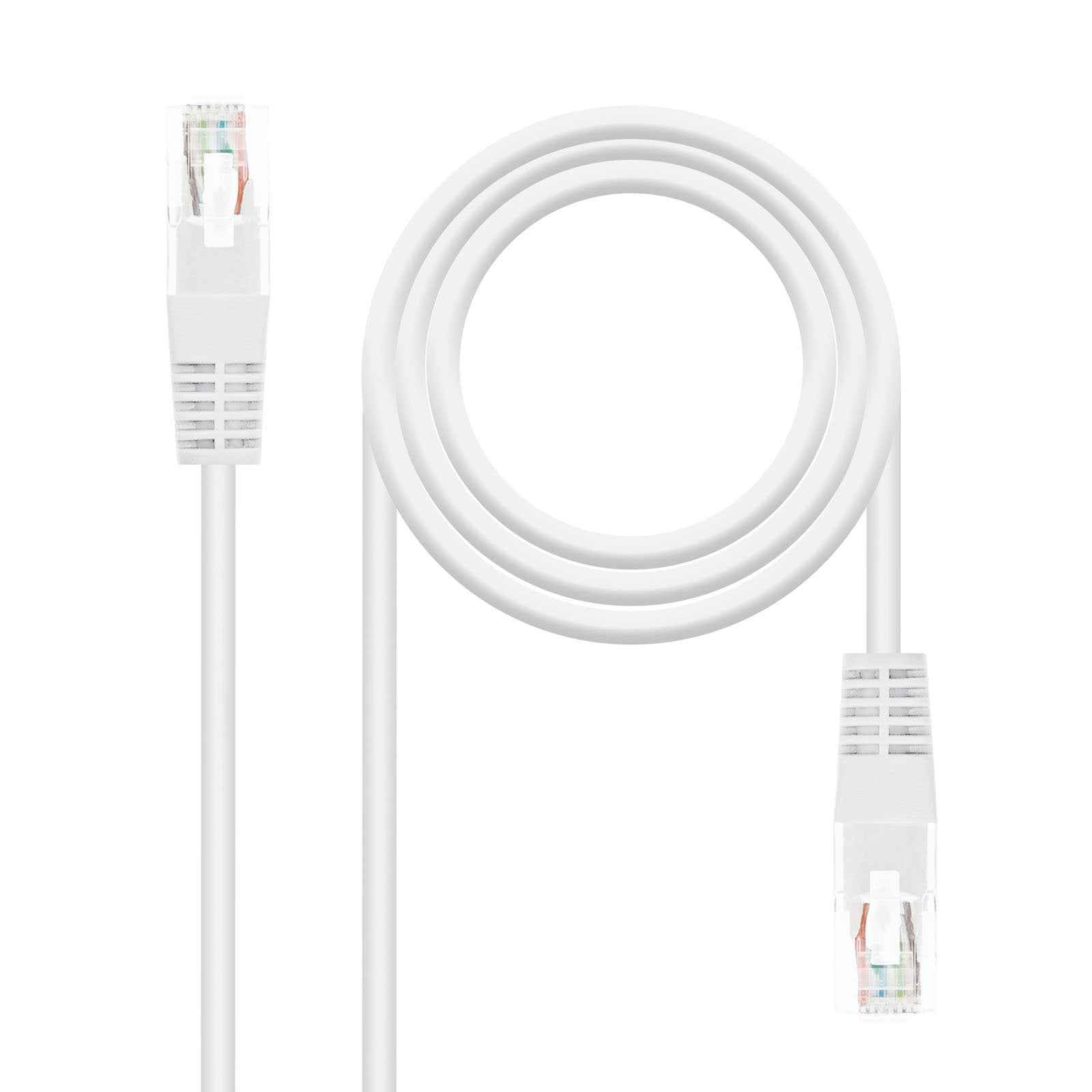 EAN 8433281003408 - Nanocable 10.20.0100-W cable de red 0,5 m Cat5e U/UTP (UTP) imagen 1