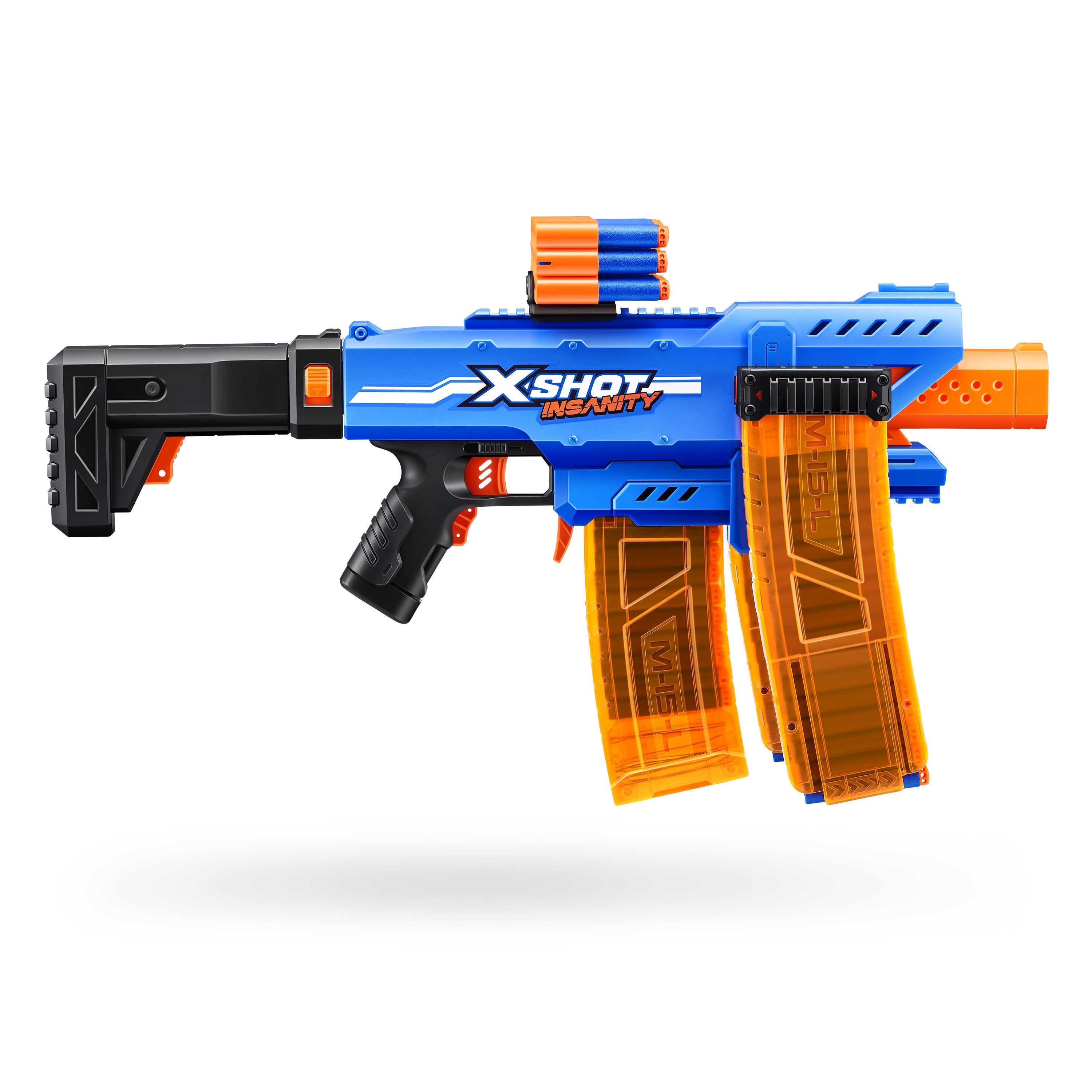 Zuru Xshot - Insanity Clip Blaster Motorisiert Mit Darts 36786