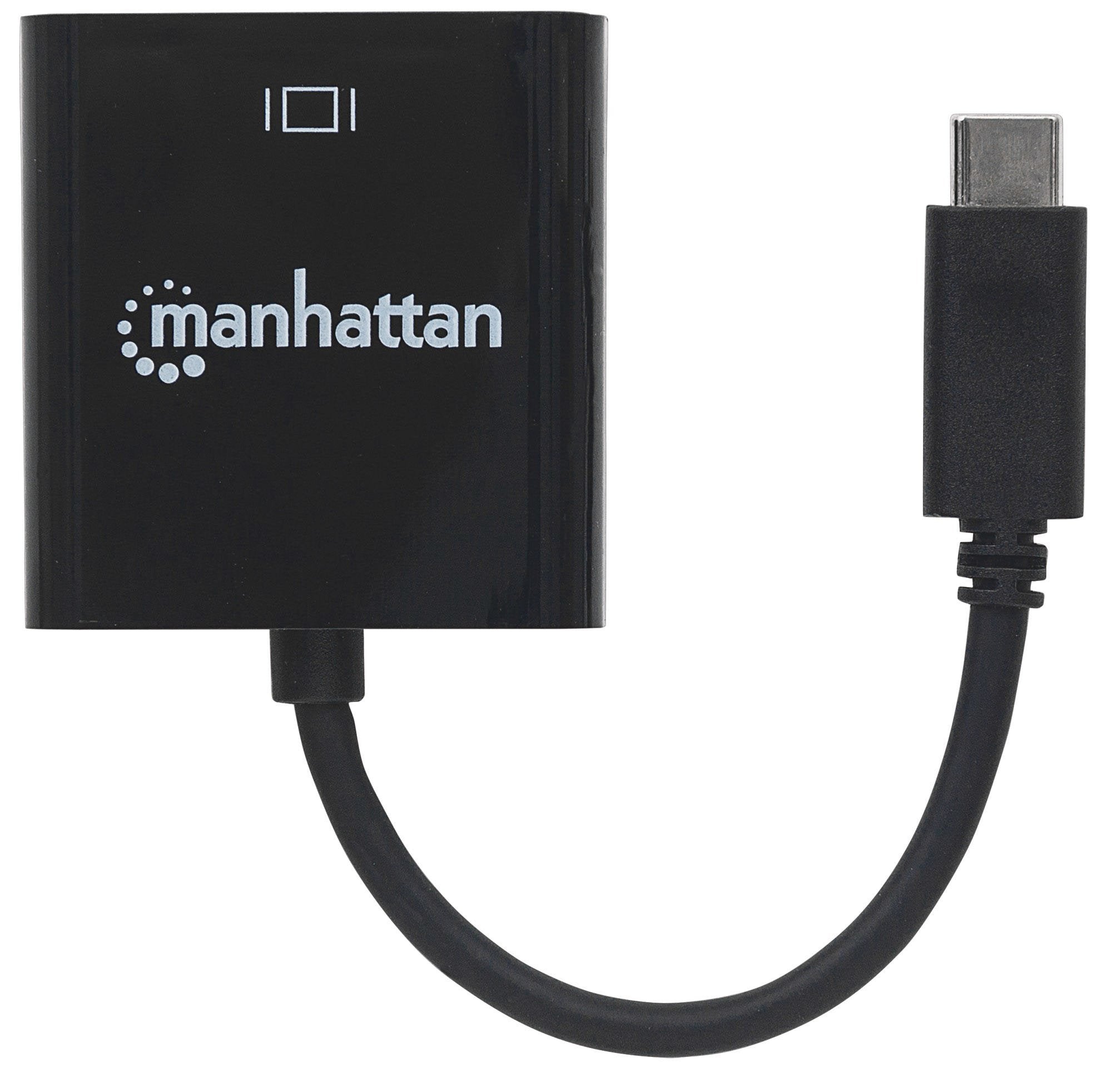 Manhattan Convertidor Superspeed+ Usb-C 3.2 A Displayport C Macho A Displayport Hembra, 4k@30hz, Negro