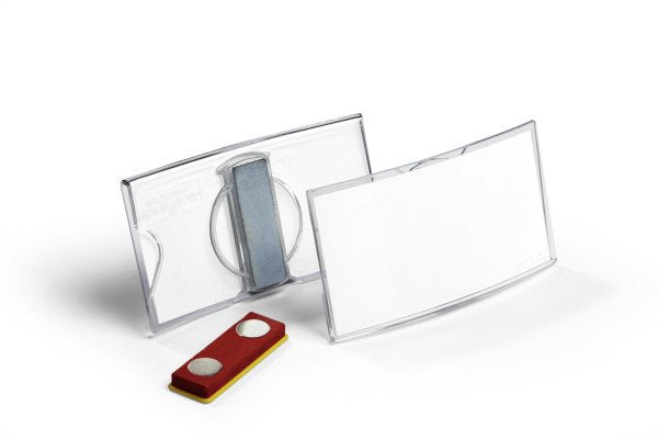 Etiqueta Para Nombre Durable Convexa Con Imán 40x75 Mm Pack De 25