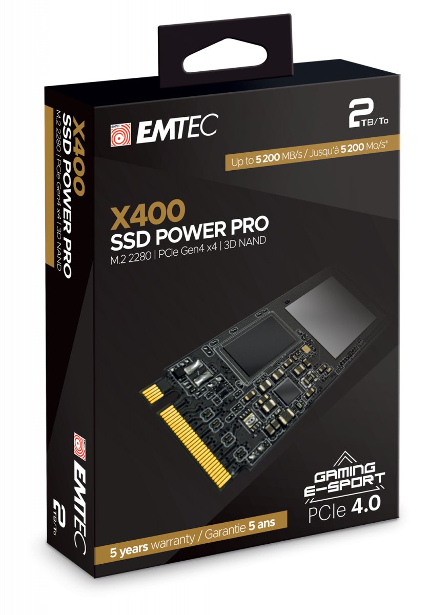 Disco Ssd Emtec 2tb Pcie 4.0 X4, Nvme, M.2 2280 X400