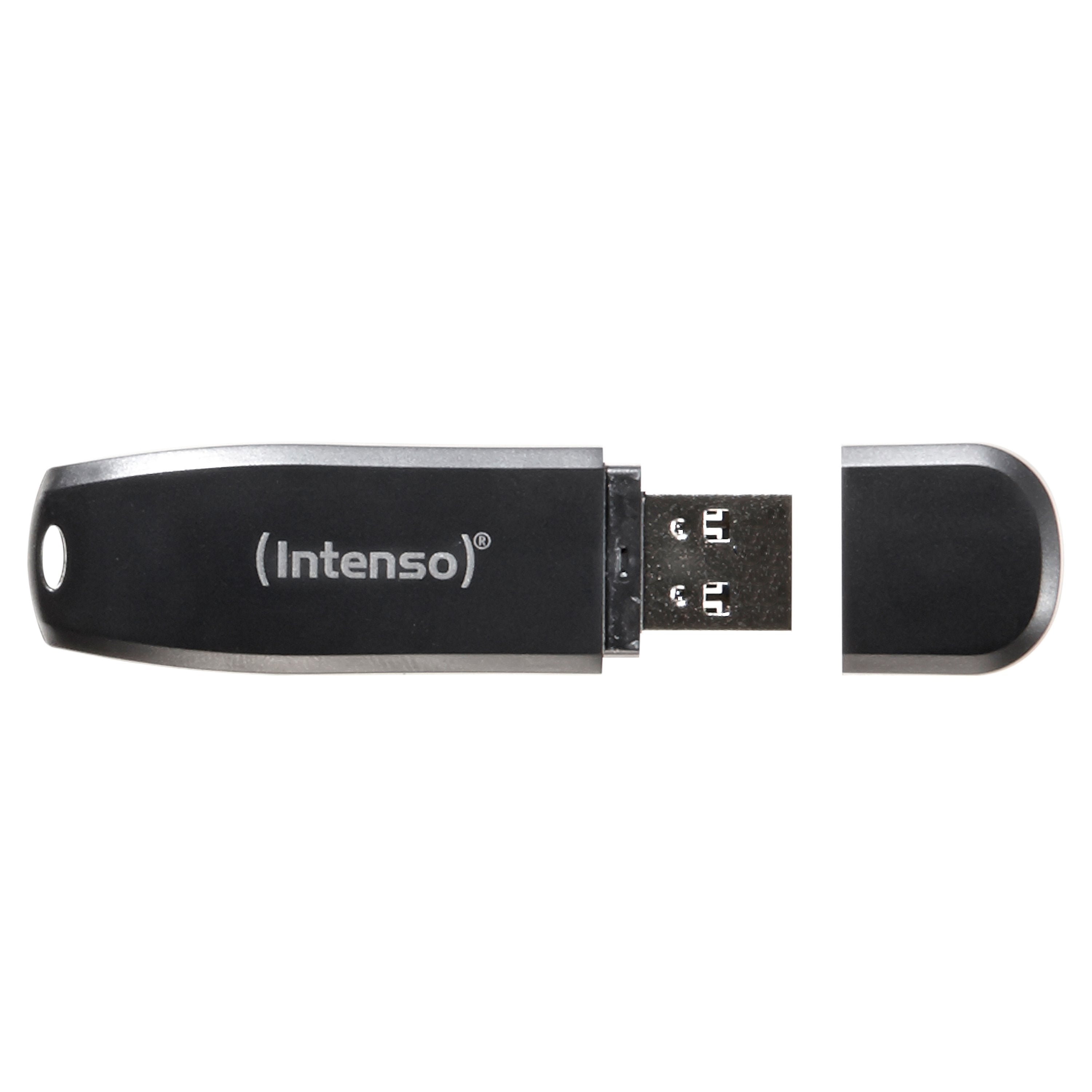 Pendrive Intenso 3.2 Speed Line 2 X 64 Gb Negro