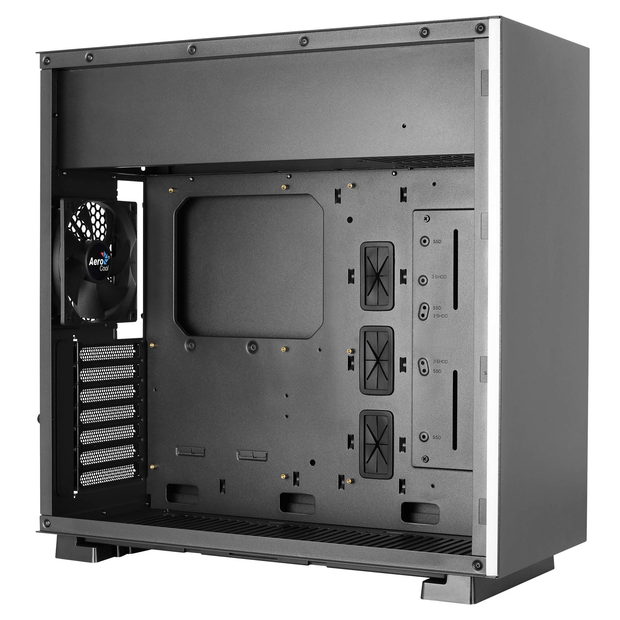 Caja Semitorre Aerocool Globk 2*Usb 3.0- Soporta Refrigeración Líquida Ssii-Ceb Atx Micro Atx Mini Itx