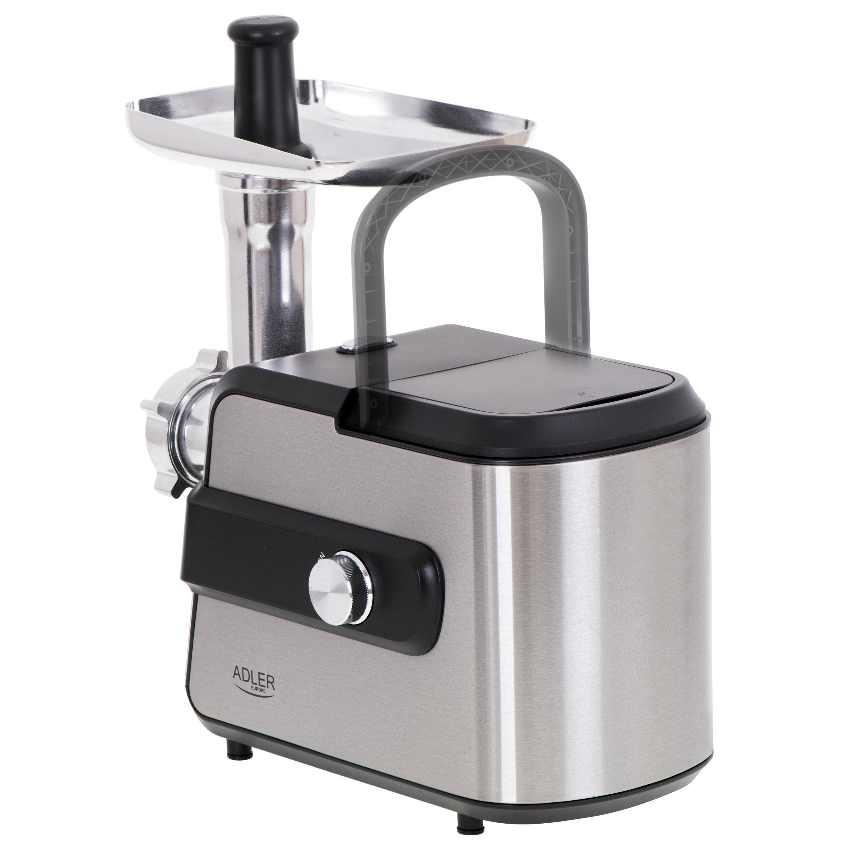 Picadora De Carne Adler Con Triturador Ad 4813 Plata/Negro, 600 W, Nãºmero De Velocidades 2, Rendimiento (Kg/Min) 1