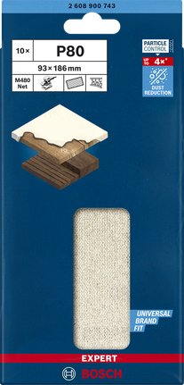 EAN 4059952540818 - Bosch 2 608 900 743 accesorio para lijadora 10 pieza(s) Red para lijado imagen 2