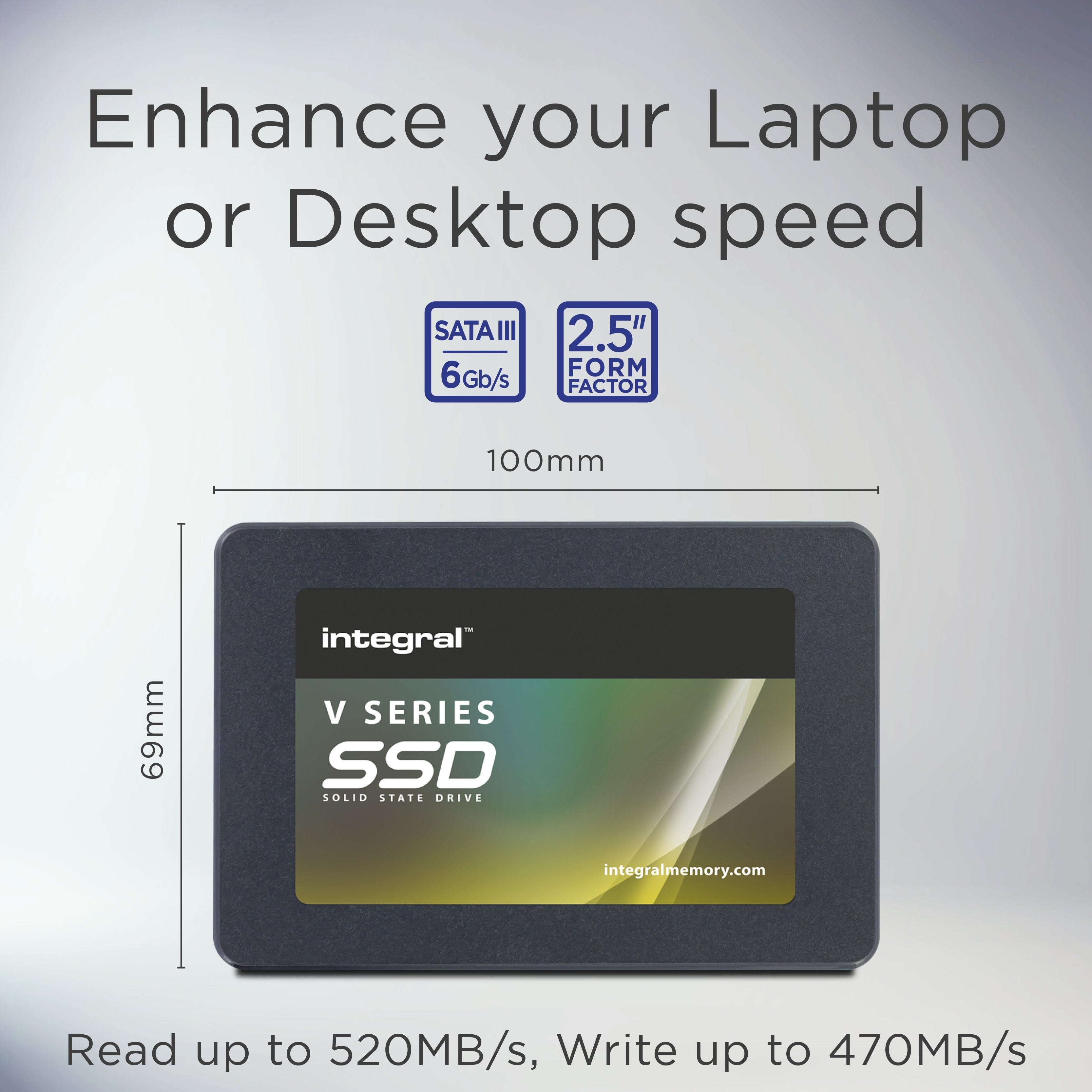 Disco Ssd Integral 960 Gb V Series Sata Iii 2.5" Ssd Version 2 2.5" Serial Ata Iii Tlc