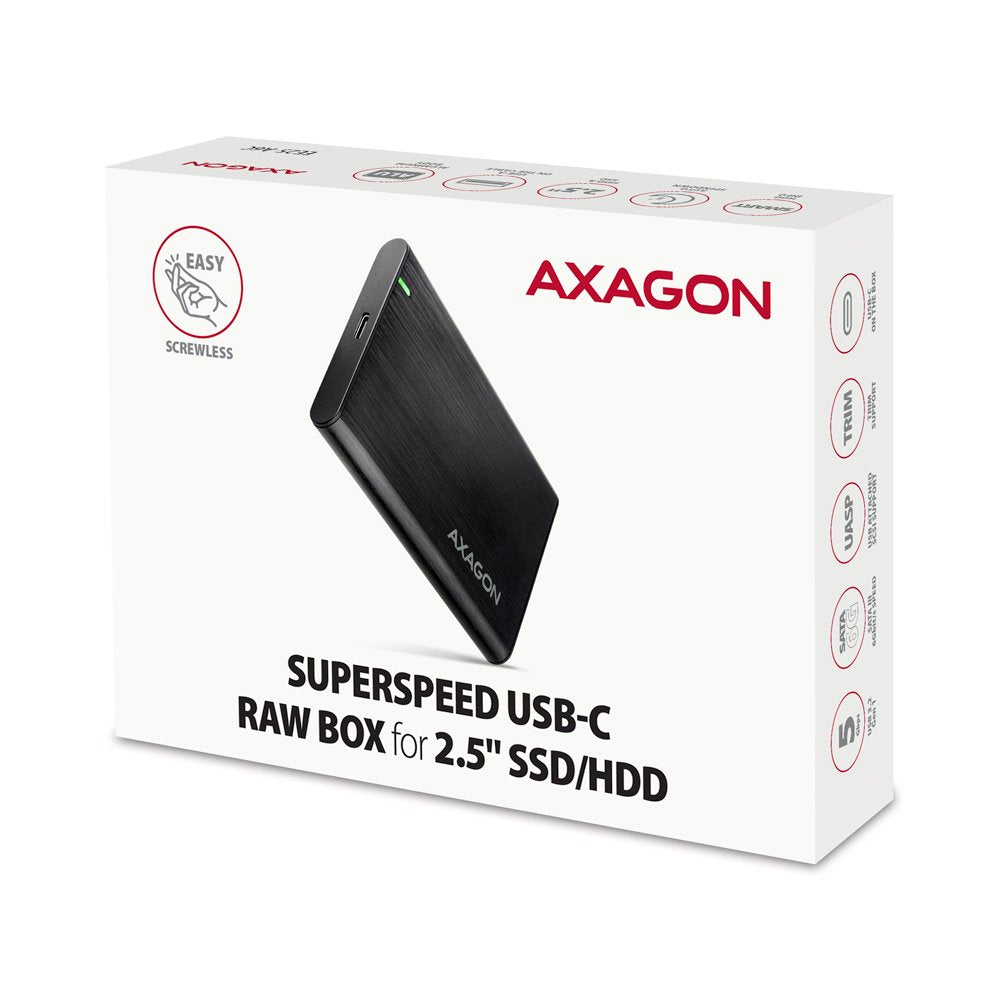 EAN 8595247906502 - Axagon EE25-A6C caja para disco duro externo Carcasa de disco duro/SSD Negro 2.5" imagen 9