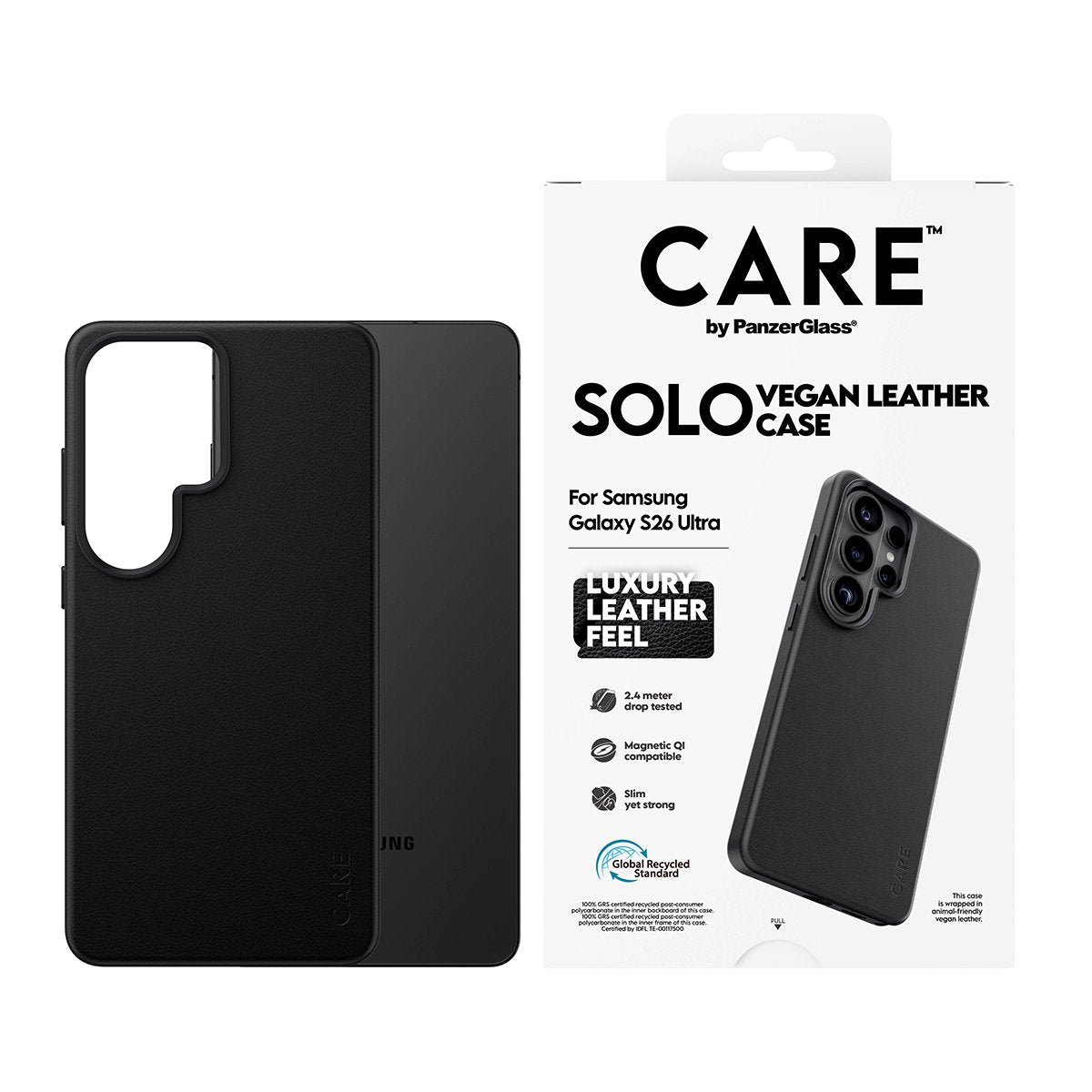 Panzerglass Care Solo Case Black W Qi Samsung Galaxy S26 Ultra