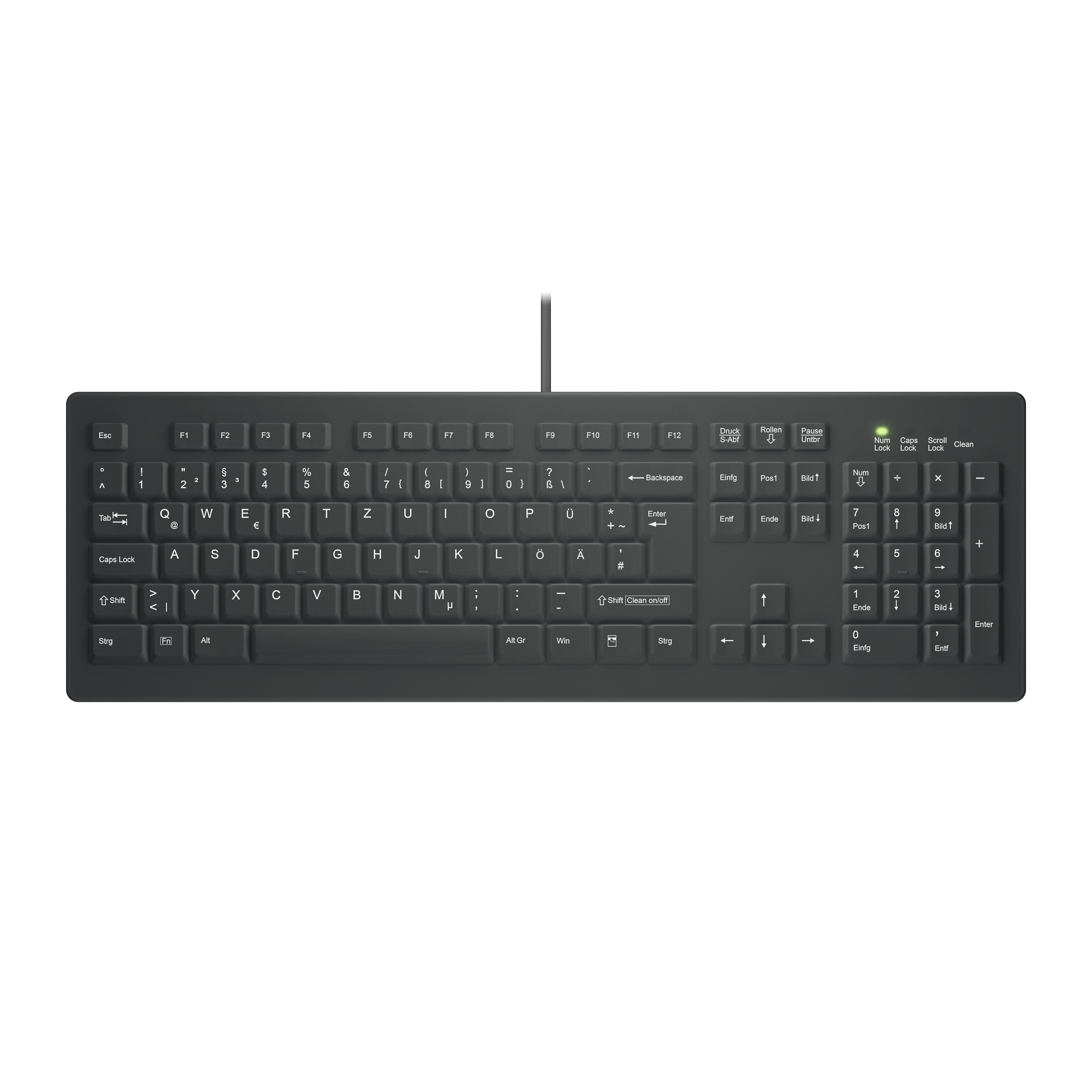 EAN 7061111185331 - Contour Design Active Key AK-C8100 teclado Médico USB QWERTZ Alemán Negro imagen 1