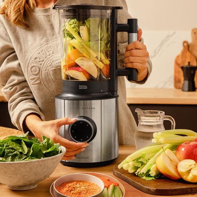 Batidora De Vaso Cecotec Grand Katana 18 Total Destroy B 2700w 5 Velocidades Capacidad 1.8l