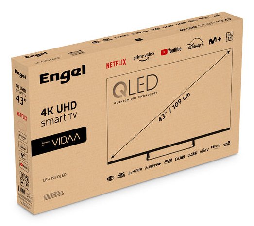 Tv Qled 43´´(108cm) Engel Le4395qled Smart Tv 4k Ultra Hd Vidaa
