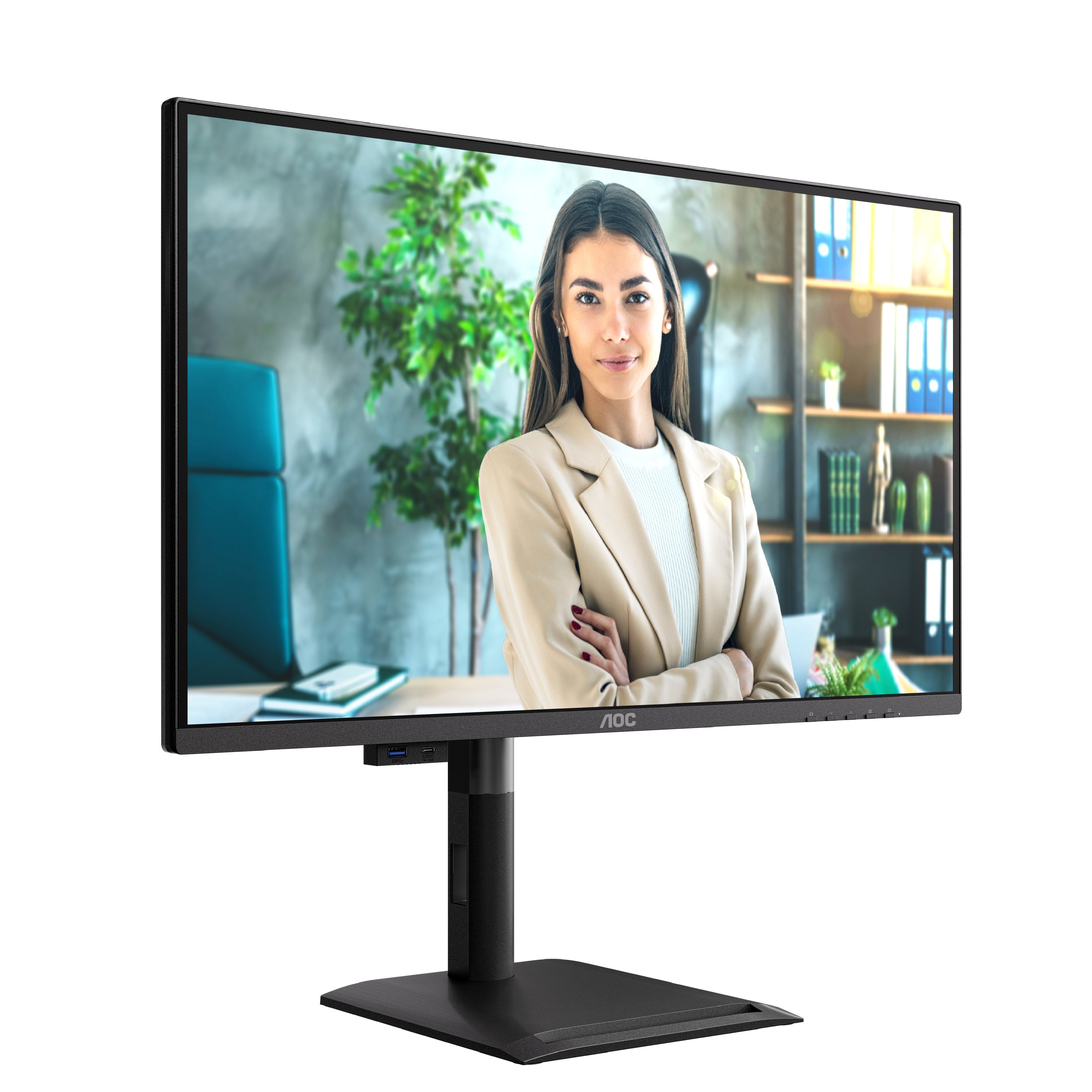 Aoc 68,6cm 27" Q27p4u 16:09 2xhdmi+Dp+Usb Lift Negro