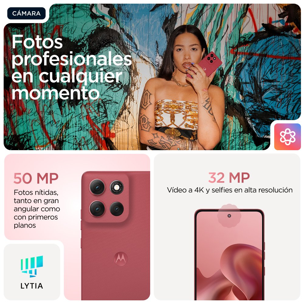 EAN 840023286148 - Motorola moto g86 power 5G 16,9 cm (6.67") SIM doble Android 15 USB Tipo C 8 GB 512 GB 6720 mAh Rosa imagen 26