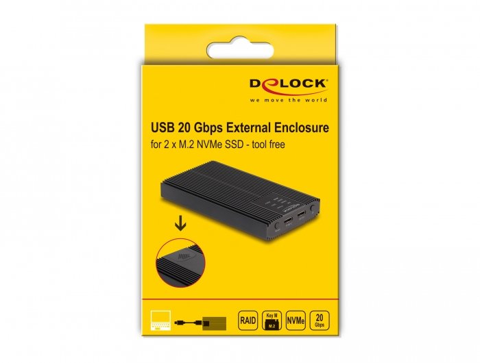 EAN 4043619420223 - DeLOCK 42022 caja para disco duro externo Caja externa para unidad de estado sólido (SSD) Negro imagen 5