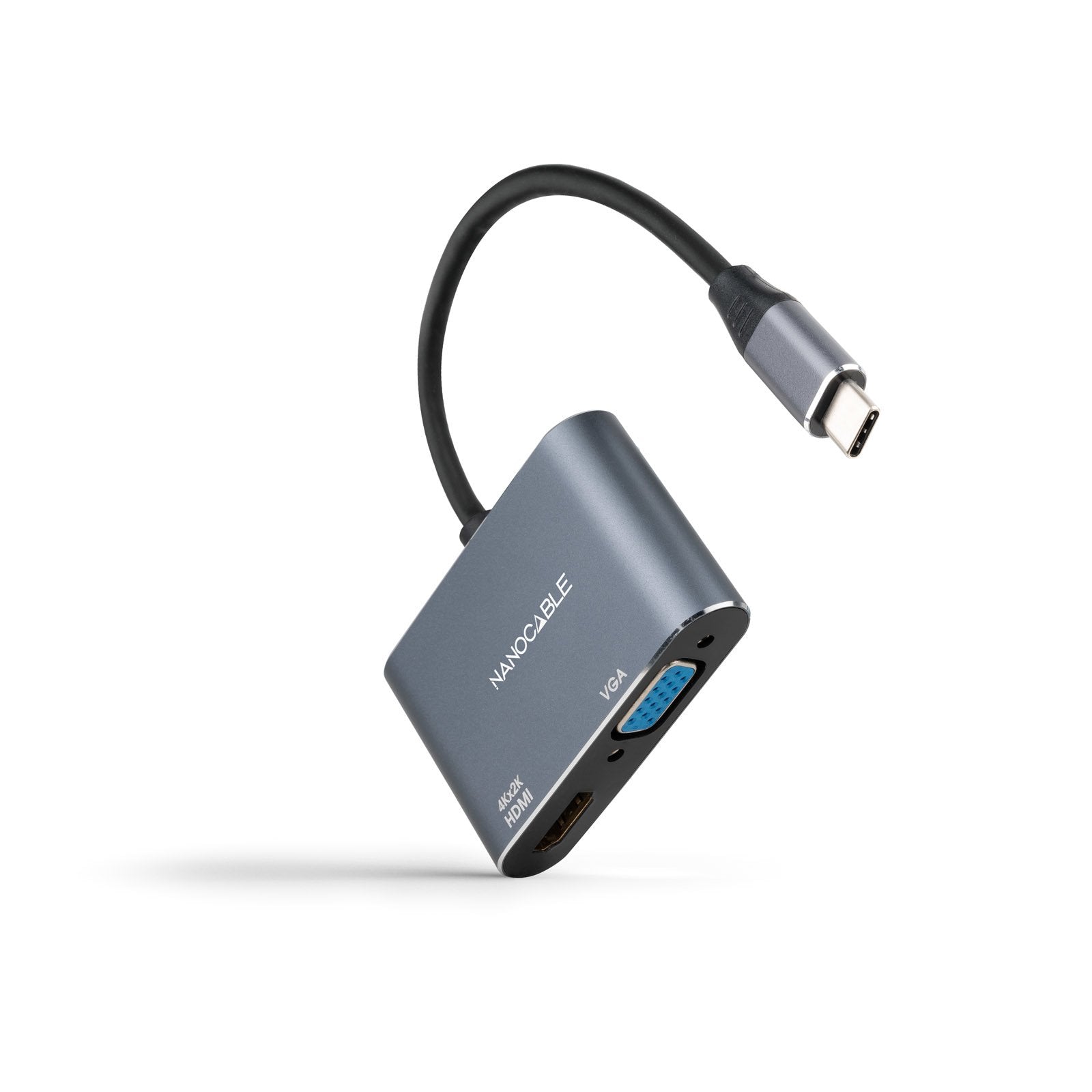 Nanocable Conversor Usb-C A Hdmi 4ky Vga - Gris