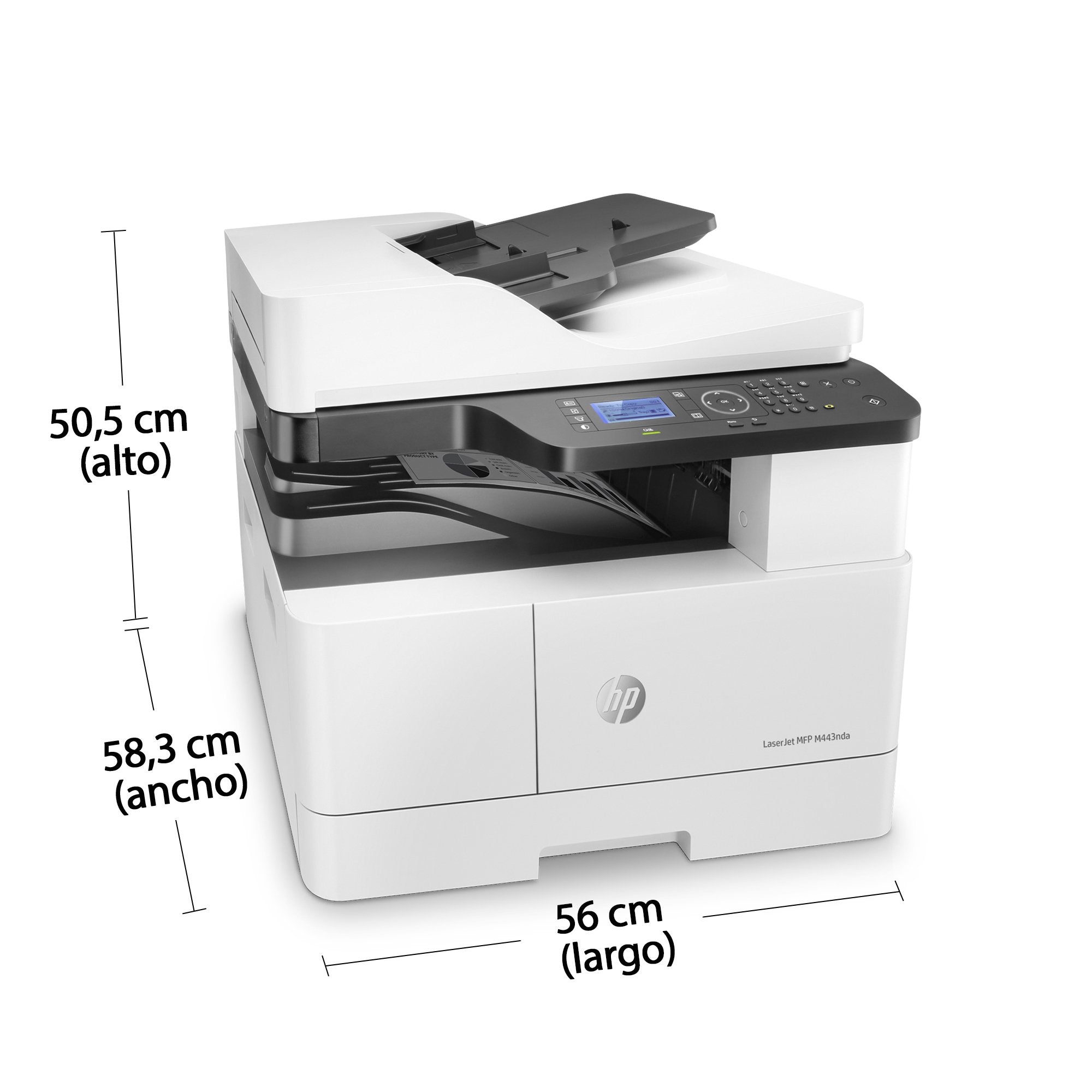 Hp Laserjet Mfp M443nda A3 Monochrom Usb Laser Print Copy Scan 25ppm