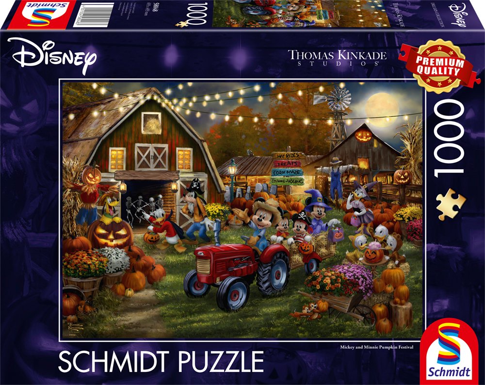 Schmidt Spiele Thomas Kinkade Studios: Disney - Mickey & Minnie Pumpkin Festival (1000 Teile) 58048