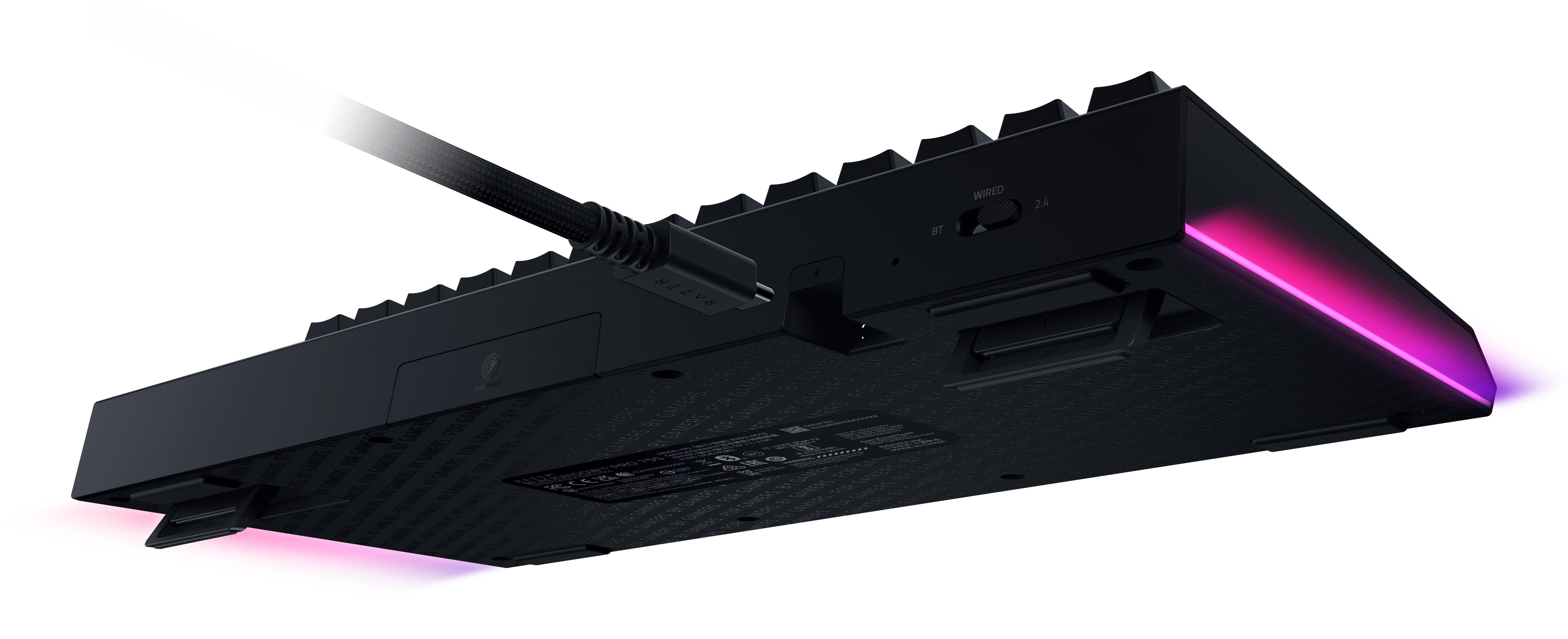 Razer Blackwidow V4 Pro 75% Mechanical Gaming Keyboard, Us Layout, Wireless, Black