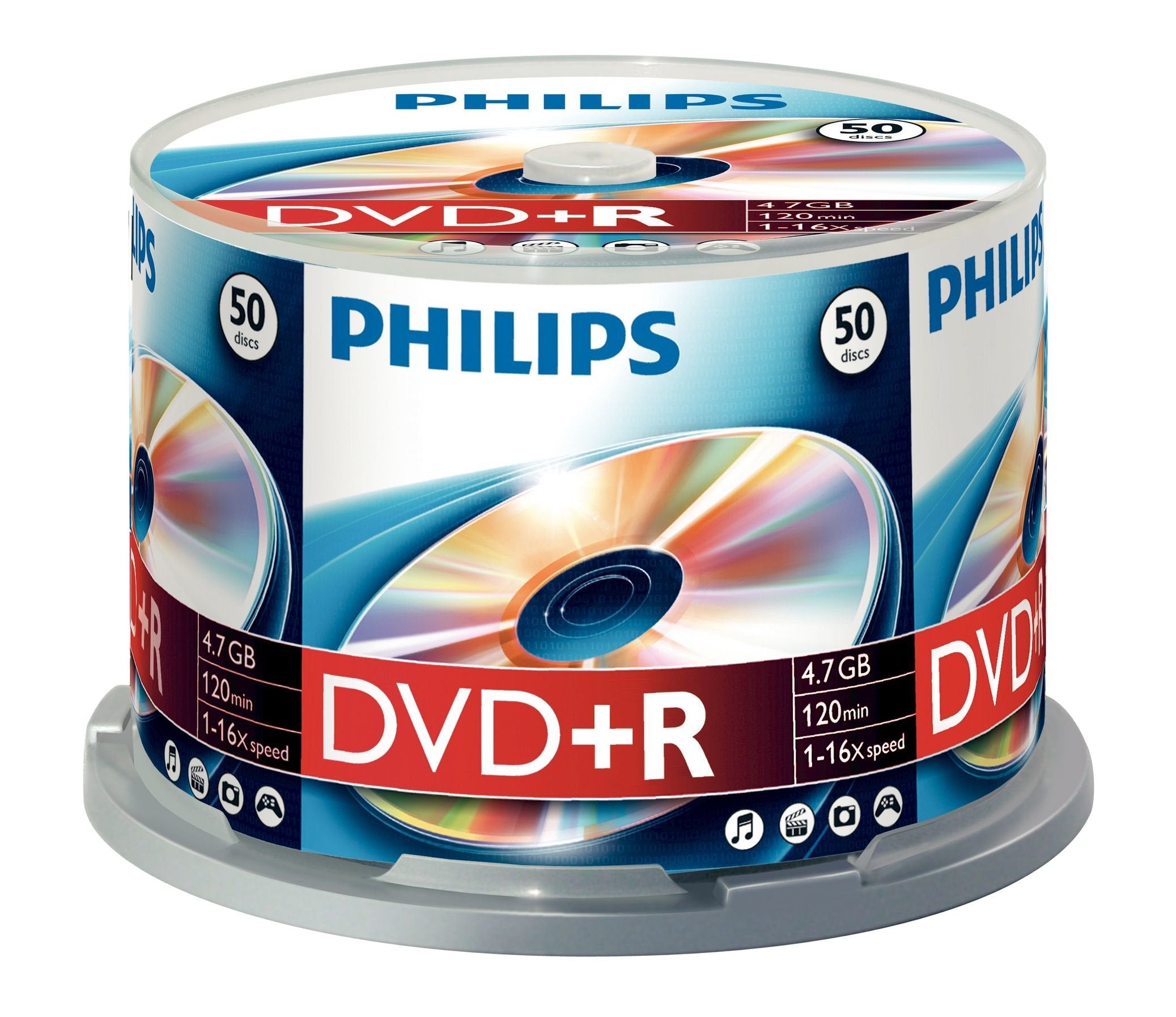 Philips Dvd+R 4,7gb 50pcs Spindel 16x