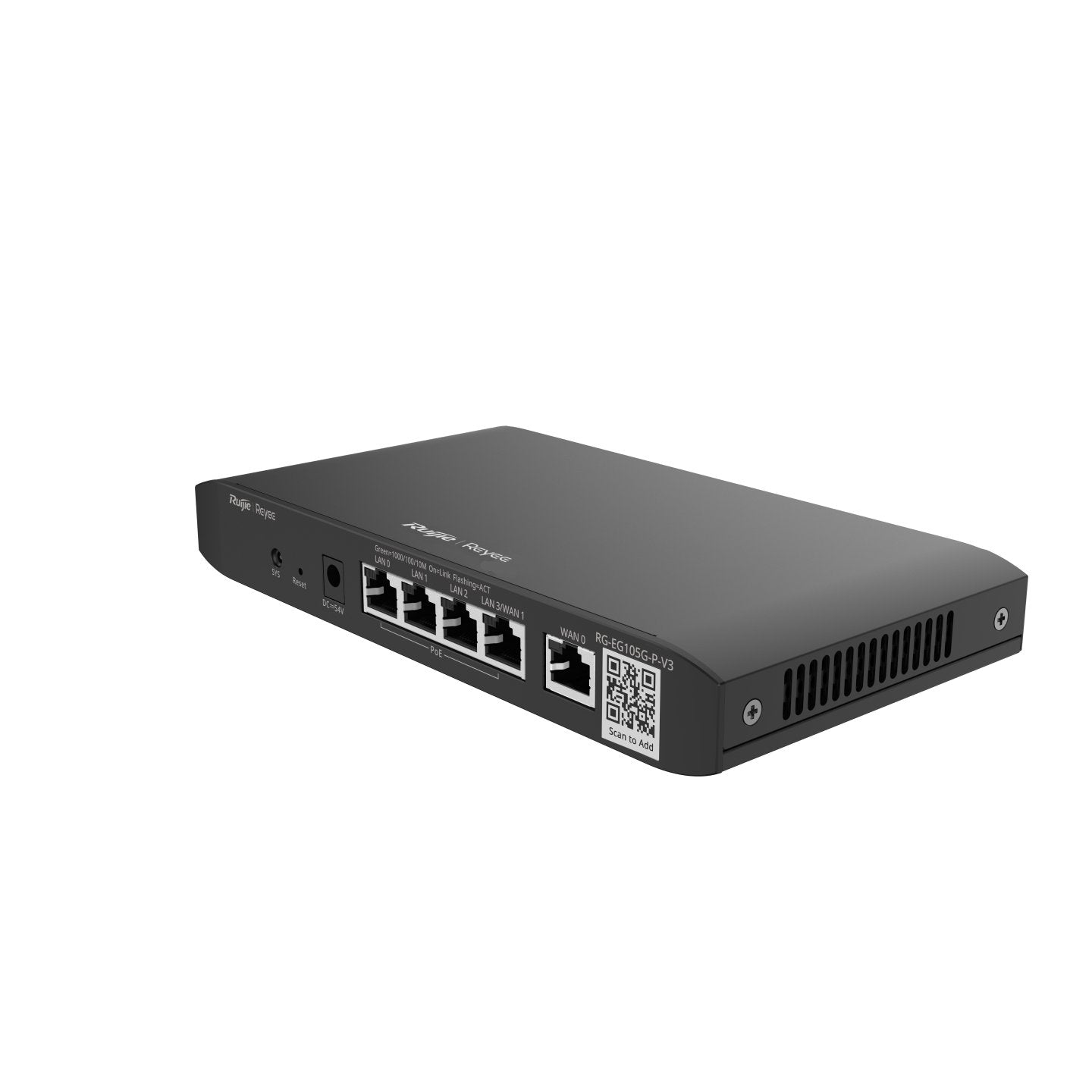 EAN 6976915000821 - Ruijie Networks RG-EG105G-P-V3 router Gigabit Ethernet Negro imagen 3