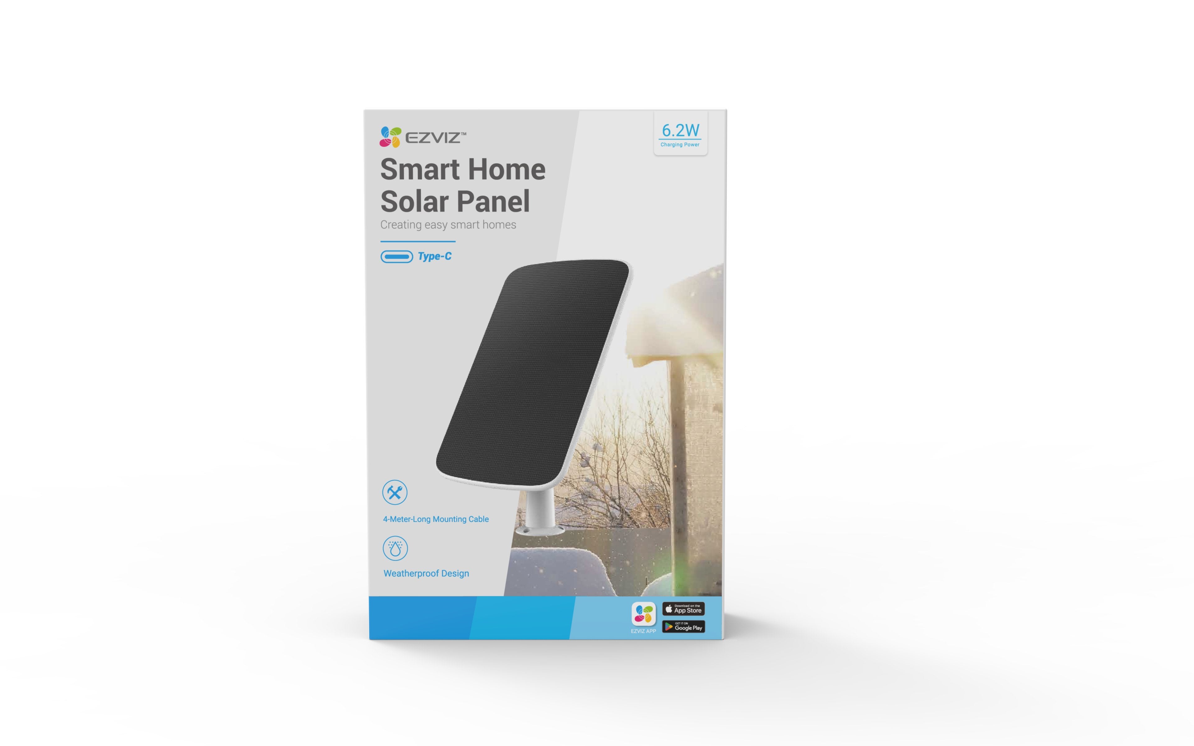 Ezviz Cs-Cmt-Solar Panel-E, Solar Charging Panel For Eb8 Camera