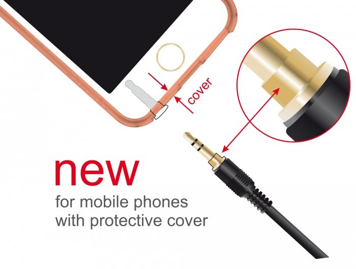 Delock Klinkenverlängerungscable 3,5 Mm 3 Pin Stecker Zu Buchse 5 M Schwarz