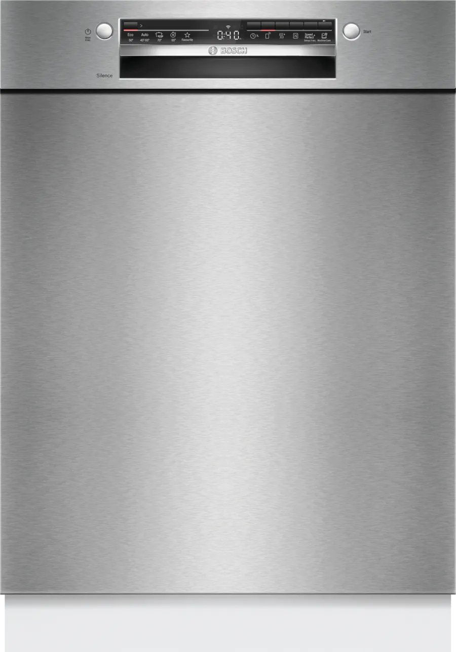 Bosch Home Smu2hts08e Serie 2, Lavavajillas Acero Inoxidable (Cepillado), 60 Cm, Home Connect Smu2hts08e