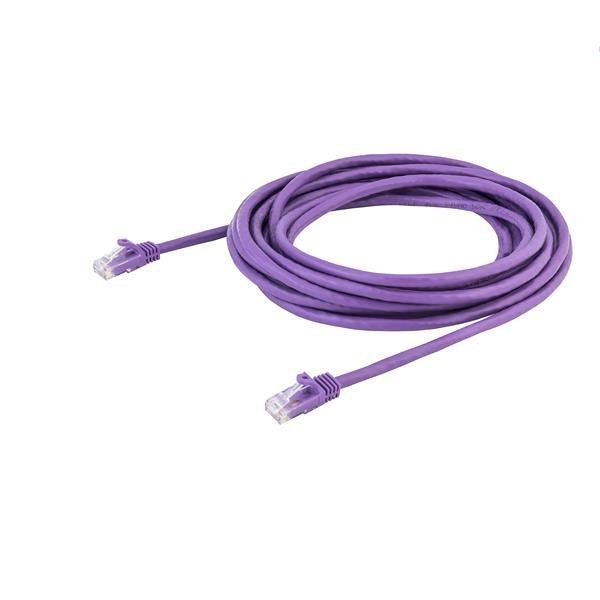 Cable De Red 5m Purpura Cat6 Cabl Ethernet Gigabit Sin Enganches