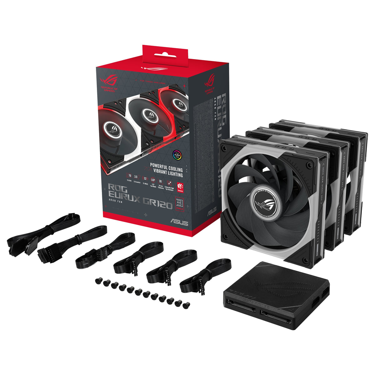 EAN 4711636413091 - ASUS ROG Eurux GR120 ARGB Reverse Fan - Triple Pack Carcasa del ordenador Ventilador 12 cm Negro, Blanco imagen 33